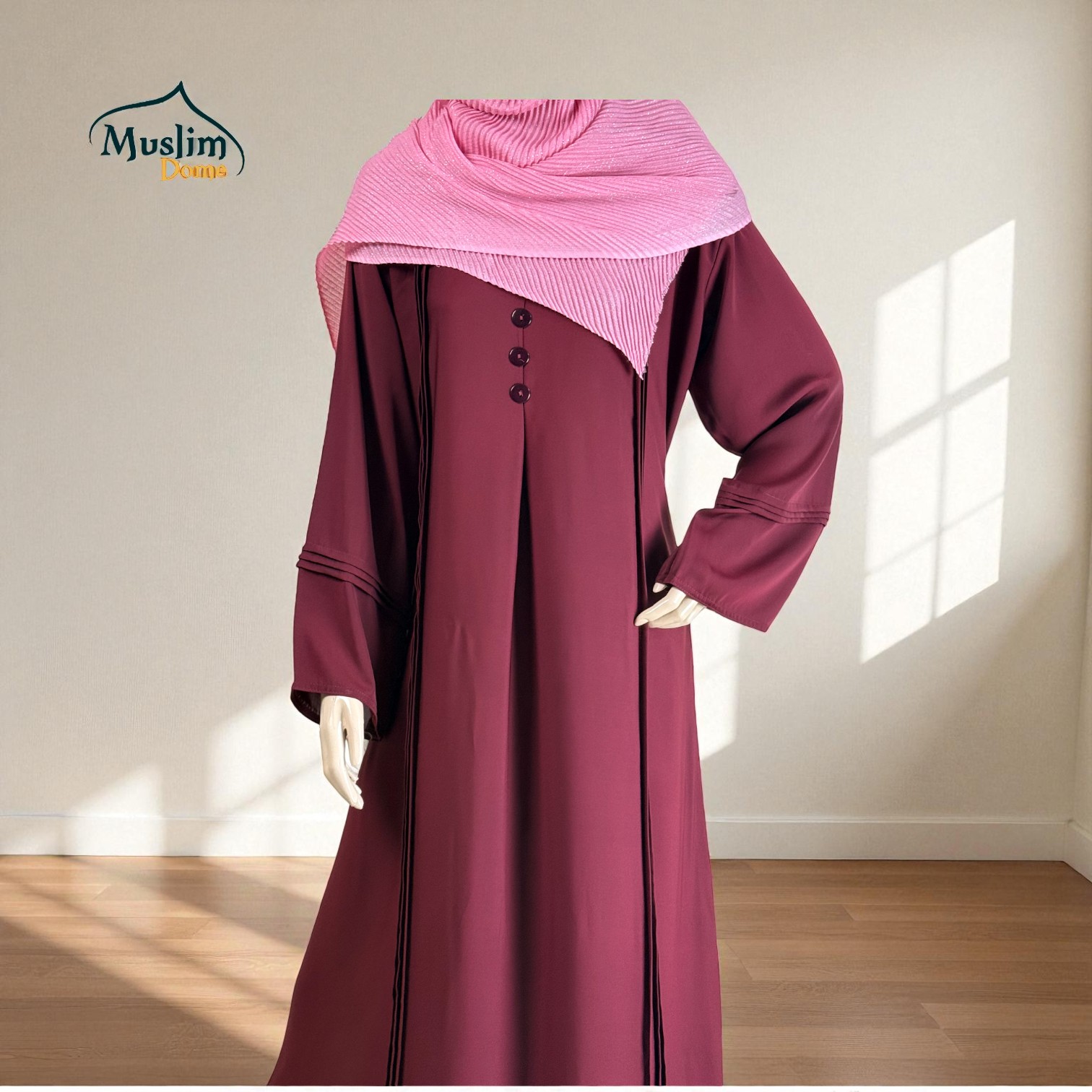 প্রিমিয়াম দুবাই চেরি ফেব্রিক বোরখা – অ্যাডজাস্টেবল বেল্টসহ  thumbnail 4