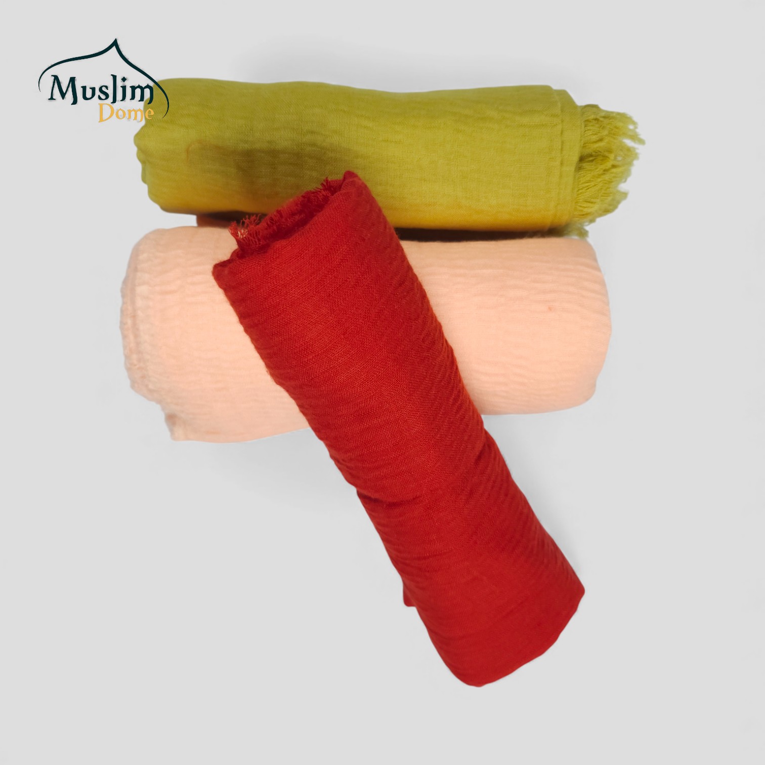 ক্রিঙ্কল কটন হিজাব – ৩ রঙের কম্বো thumbnail 3