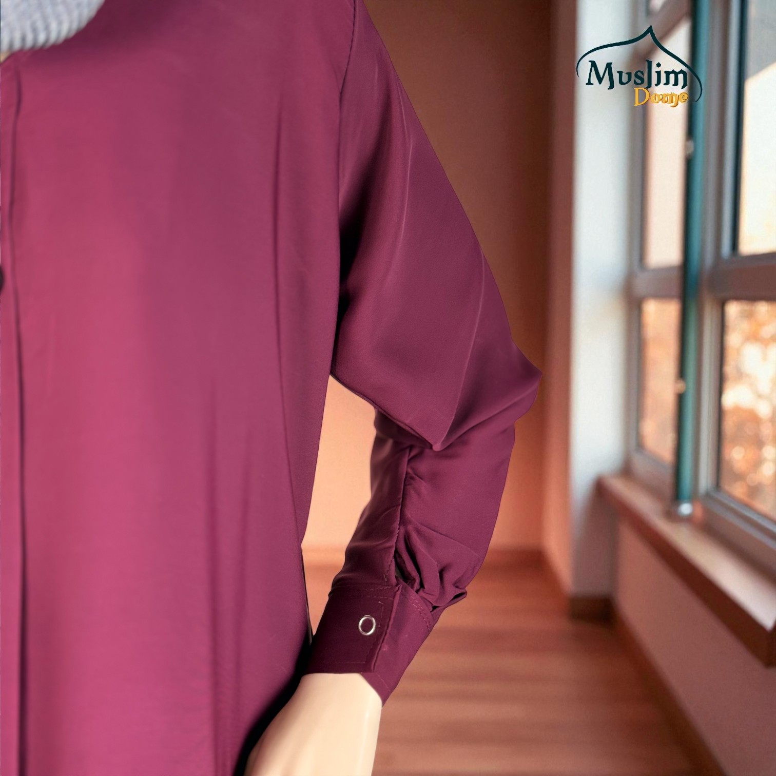 বোরখা দুবাই চেরি ফেব্রিক – Adjustable Belt সহ thumbnail 7