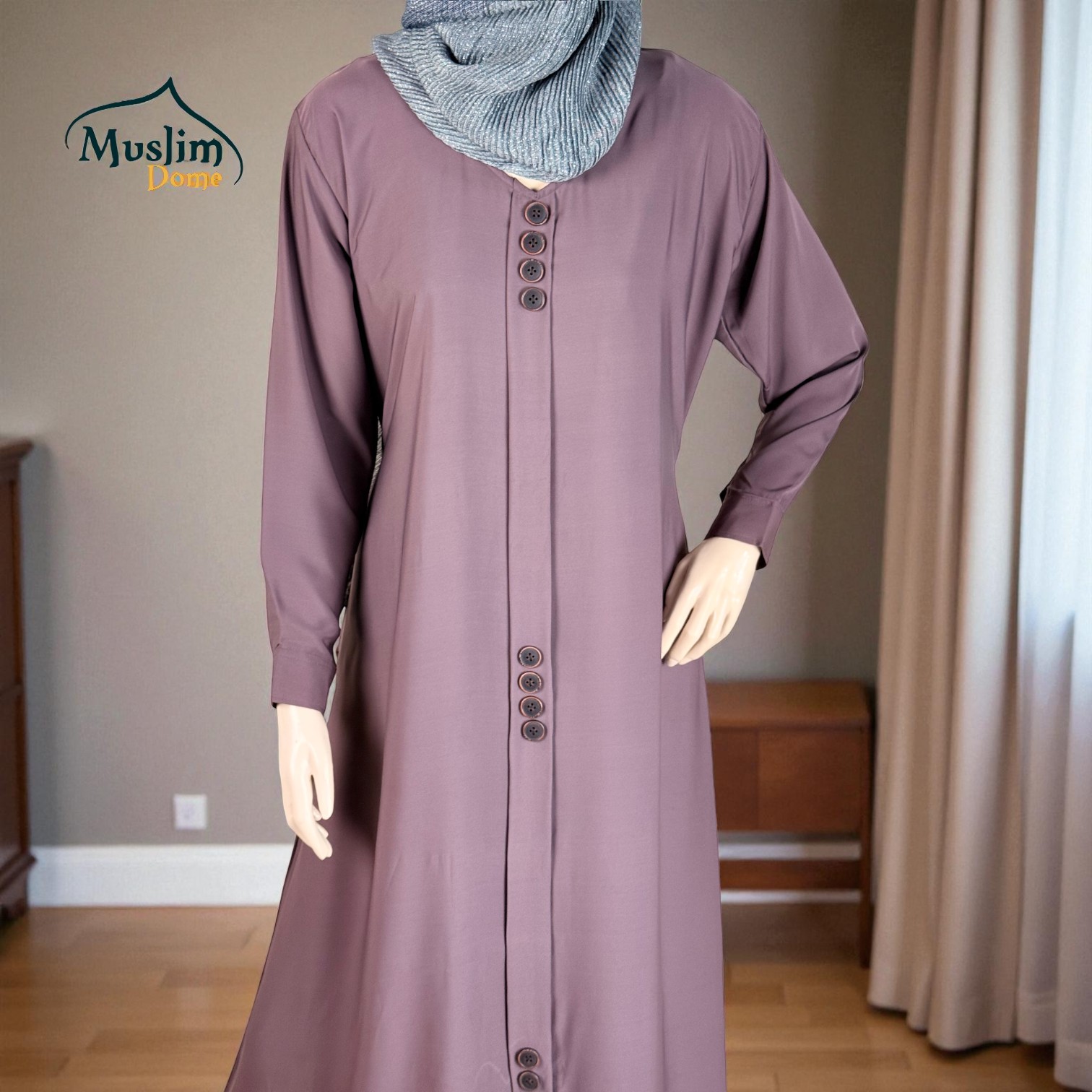 বোরখা দুবাই চেরি ফেব্রিক – Adjustable Belt সহ thumbnail 2