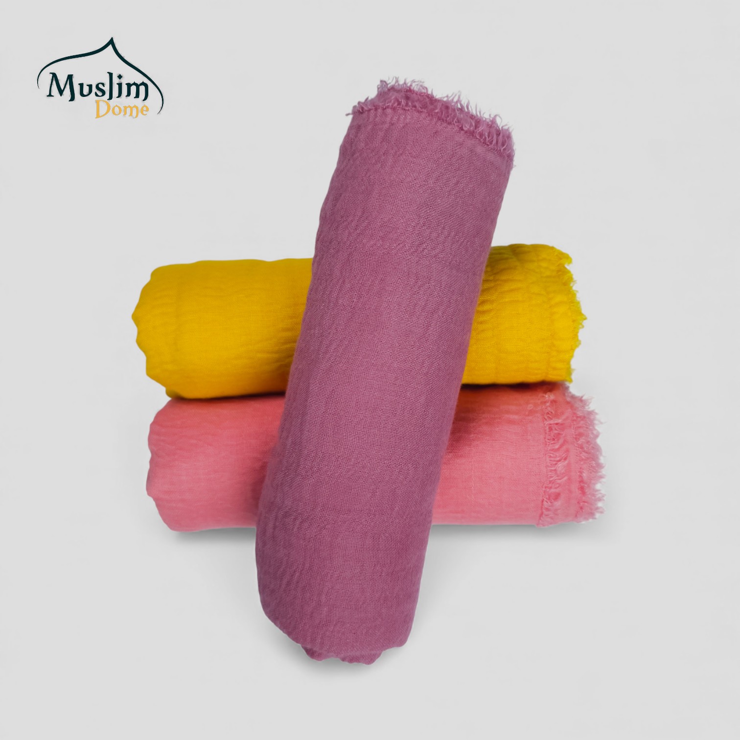 ক্রিঙ্কল কটন হিজাব – ৩ রঙের কম্বো