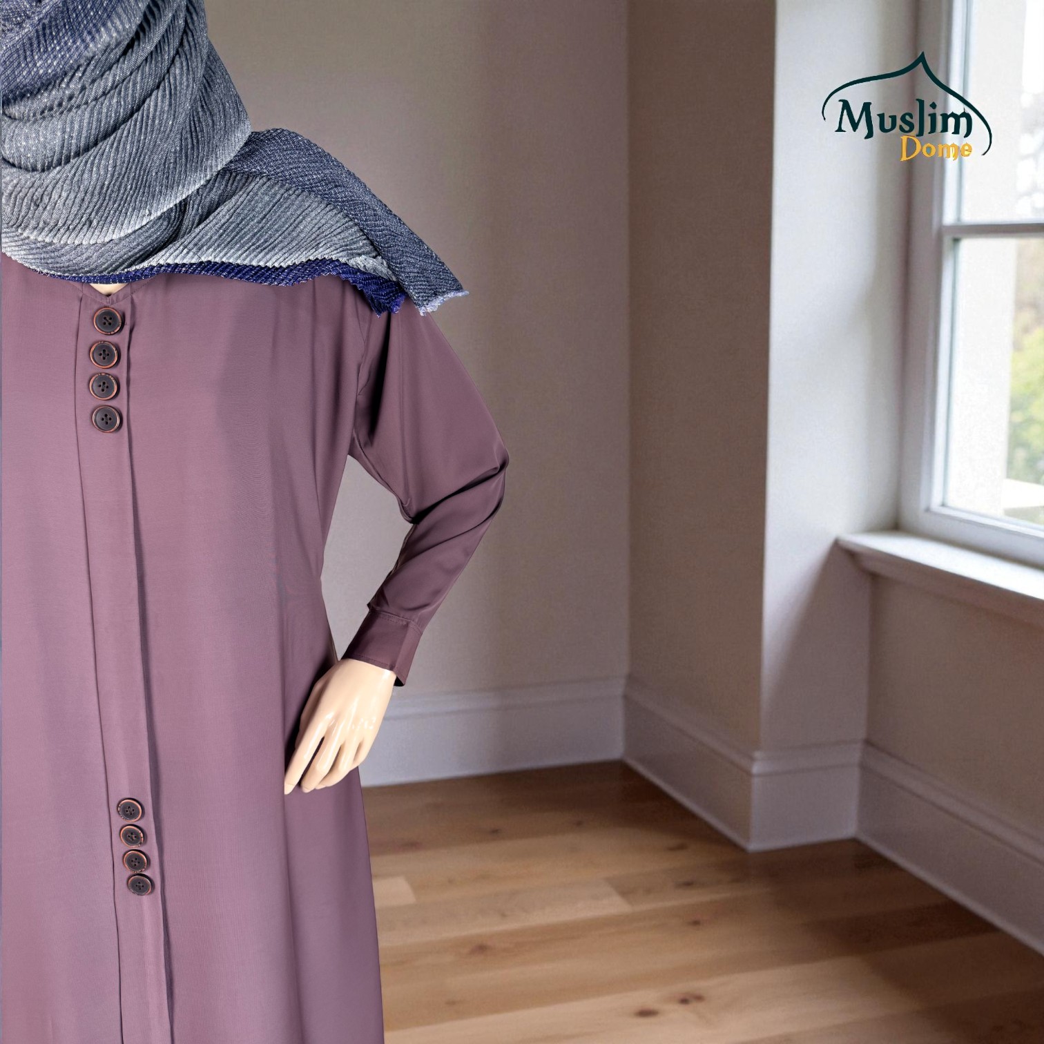 বোরখা দুবাই চেরি ফেব্রিক – Adjustable Belt সহ thumbnail 5