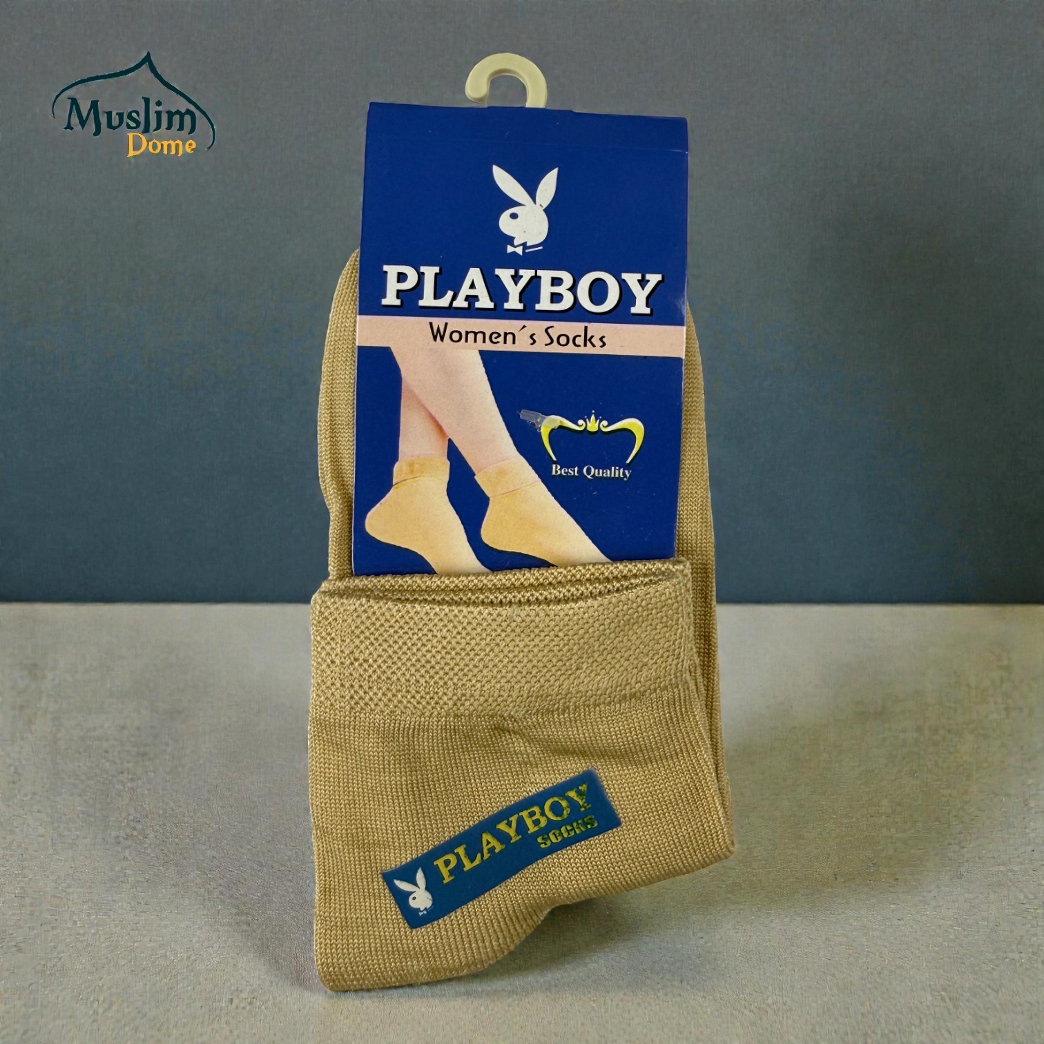 নারী প্রিমিয়াম শর্ট মোজা – গোল্ডেন / স্কিন কালার thumbnail 2