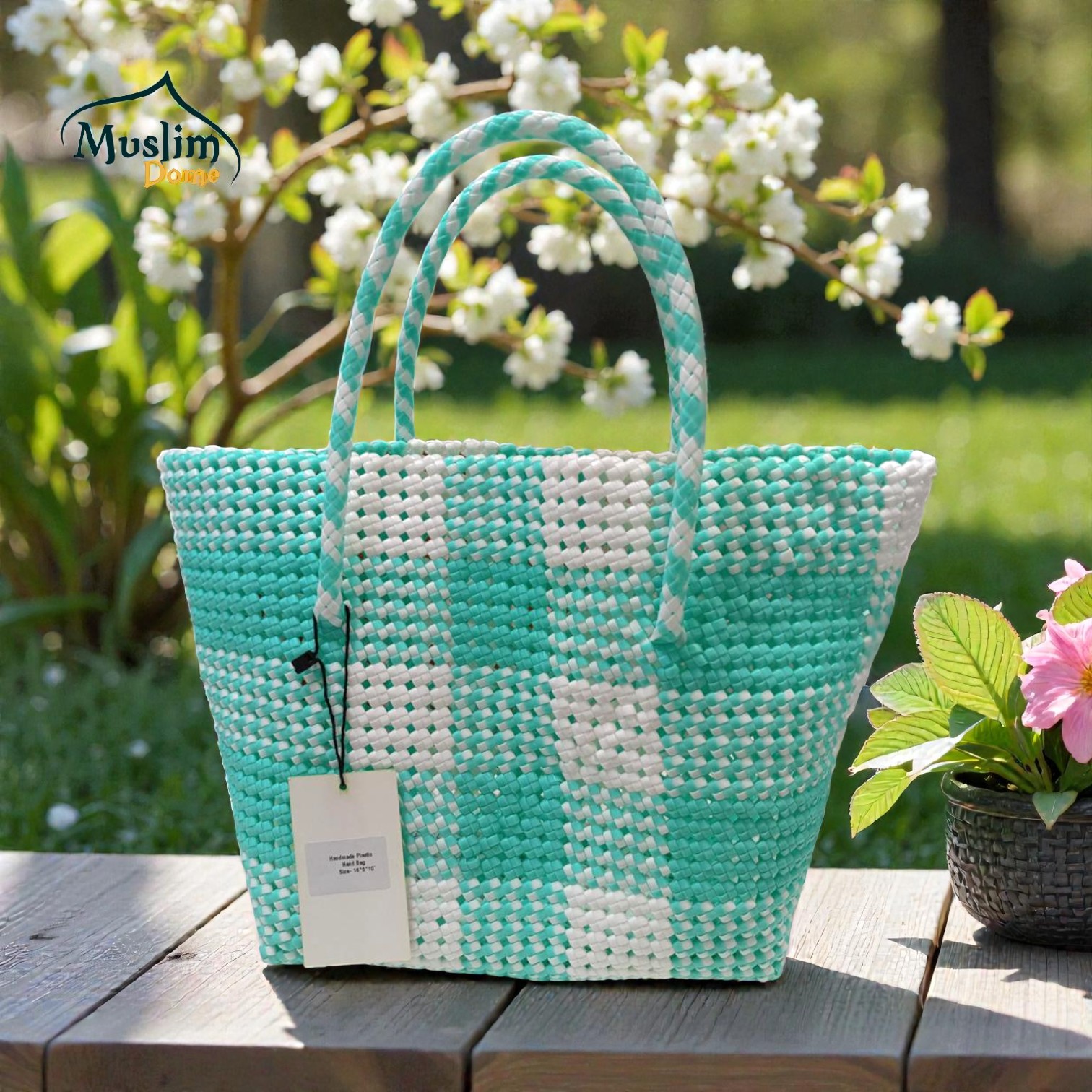 Handmade Plastic Hand Bag | সম্পূর্ণ হাতে তৈরি প্লাস্টিক হ্যান্ড ব্যাগ thumbnail 3