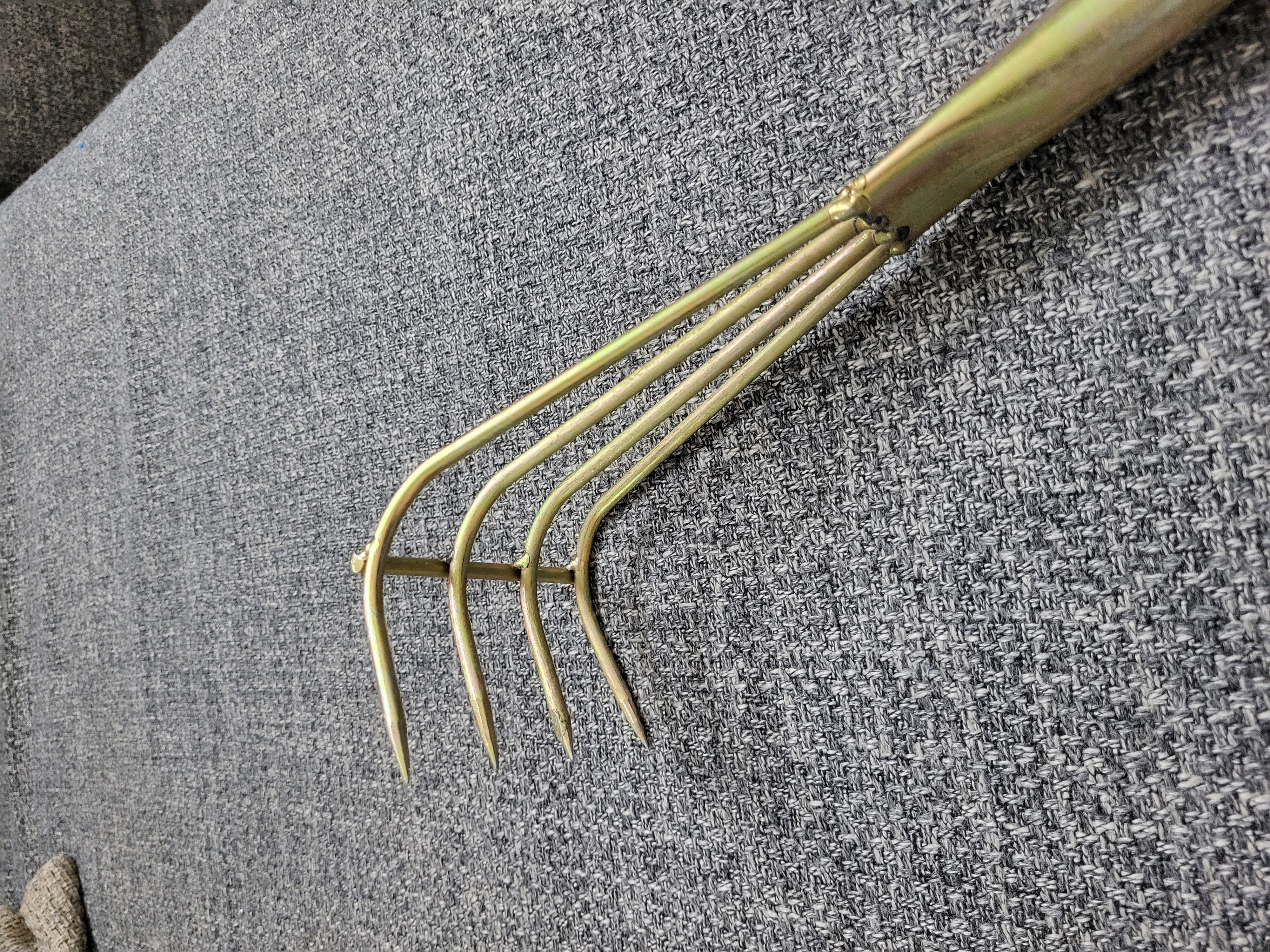 Garden Hand Fork With Handle – মাটি নিড়ানি আঁচড়া (4 kata with Steel handle) thumbnail 3