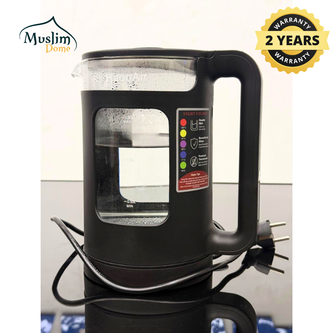 HaooAir Smart Electric Kettle 1.5L Adamas Brand| Model SM801 | Temperature Control & 5 Color LED Indicator - 2 Years Warranty