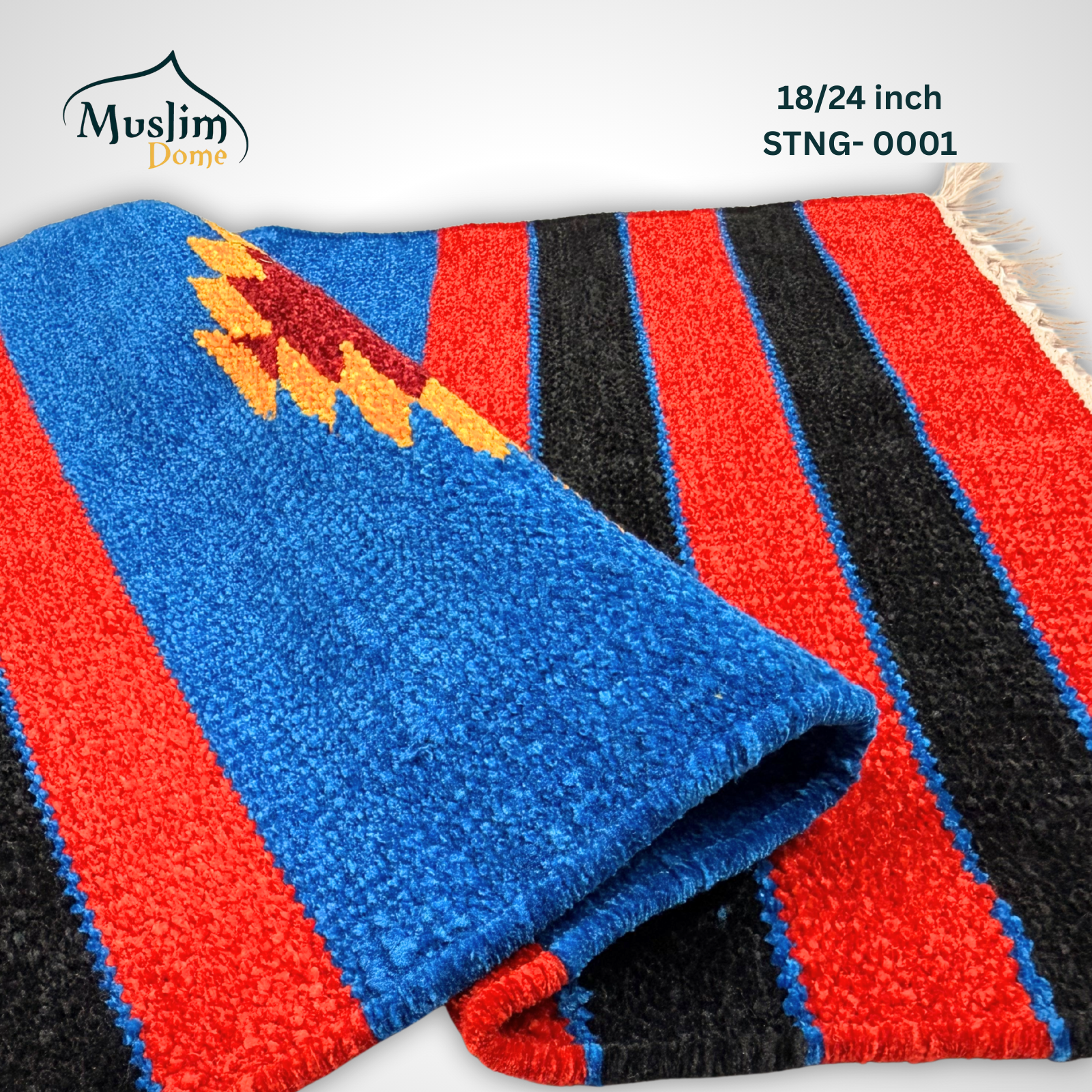 শতরঞ্জি Carpet (18″×24″) হ্যান্ডমেড | Soft Chanel Fabric | Mini Size | Both Side Usable thumbnail 3