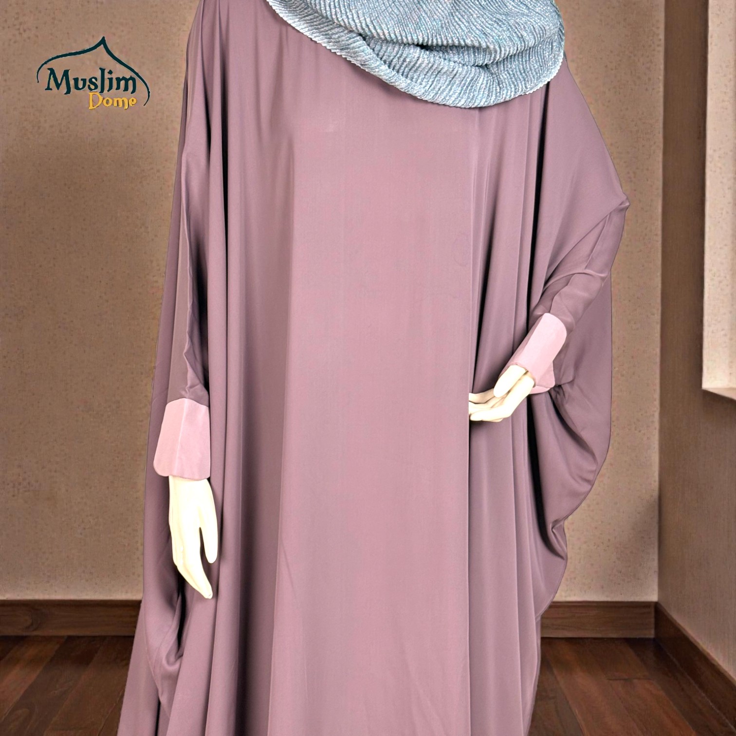 আবায়া – একক কালার, হ্যান্ড কাফ সহ thumbnail 2