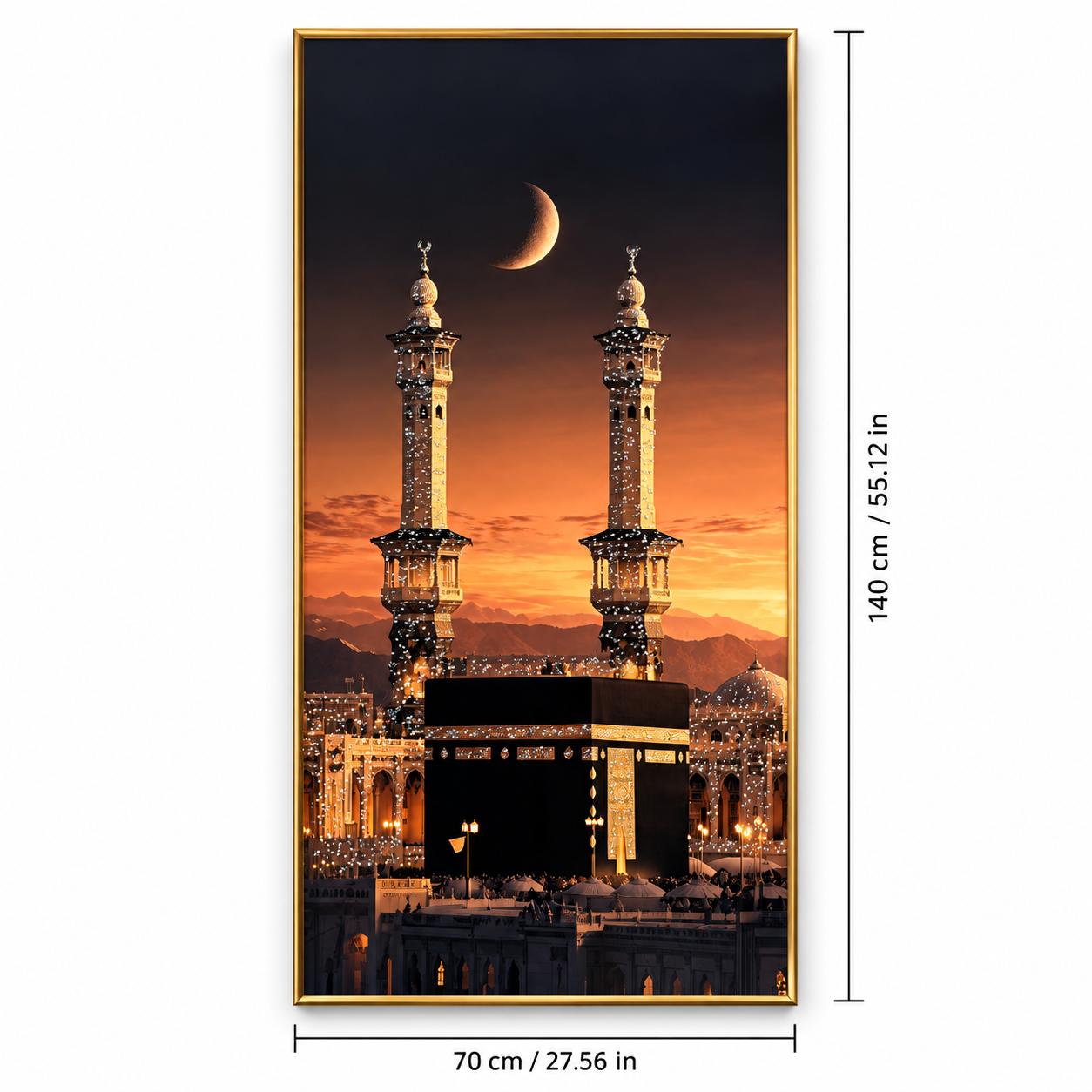 কাবা শরিফ ইসলামিক ওয়াল ফ্রেম : ২৭.৬" x ৫৫" | Kaaba Sharif Islamic Wall Frame thumbnail 2