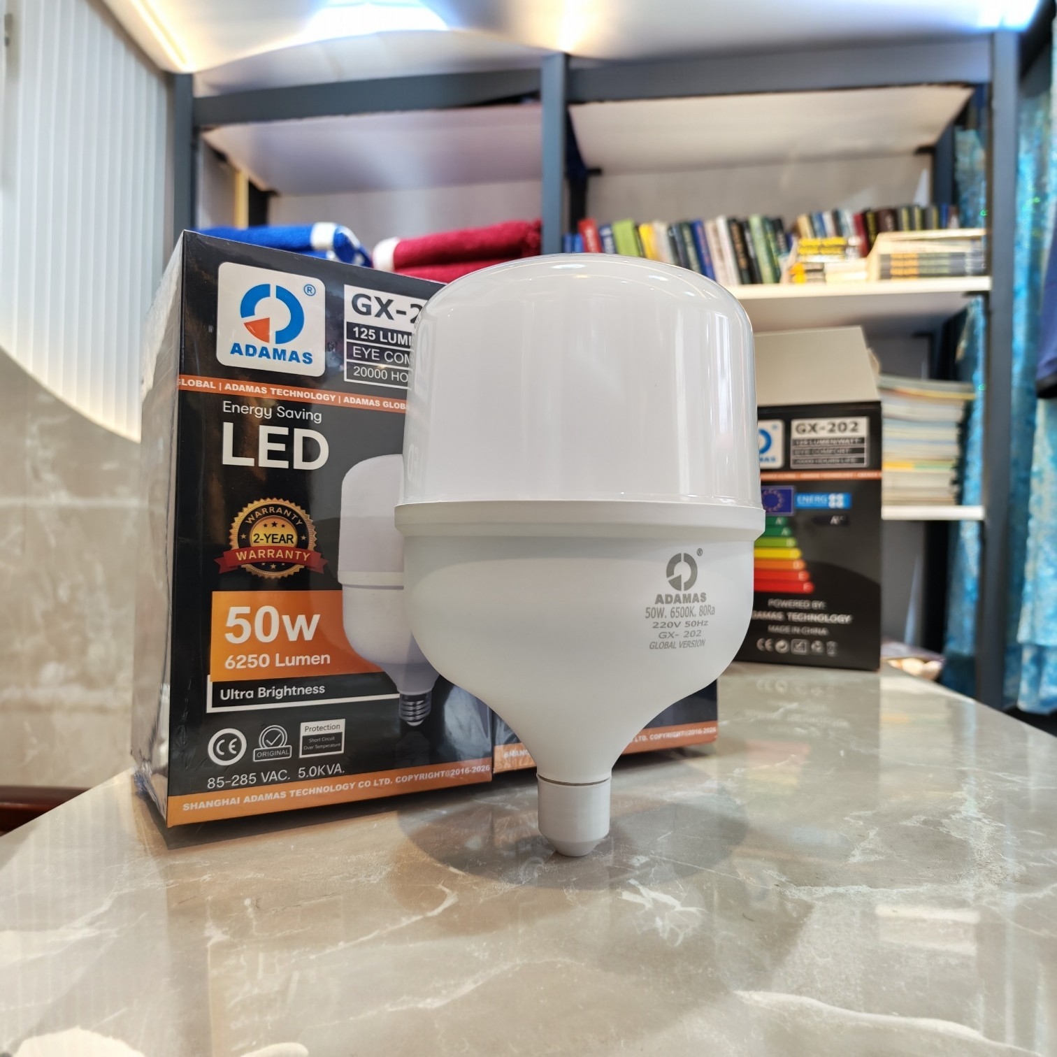 50 WATT : Energy Saving LED Bulb Pech - E27 (ADAMAS Brand)