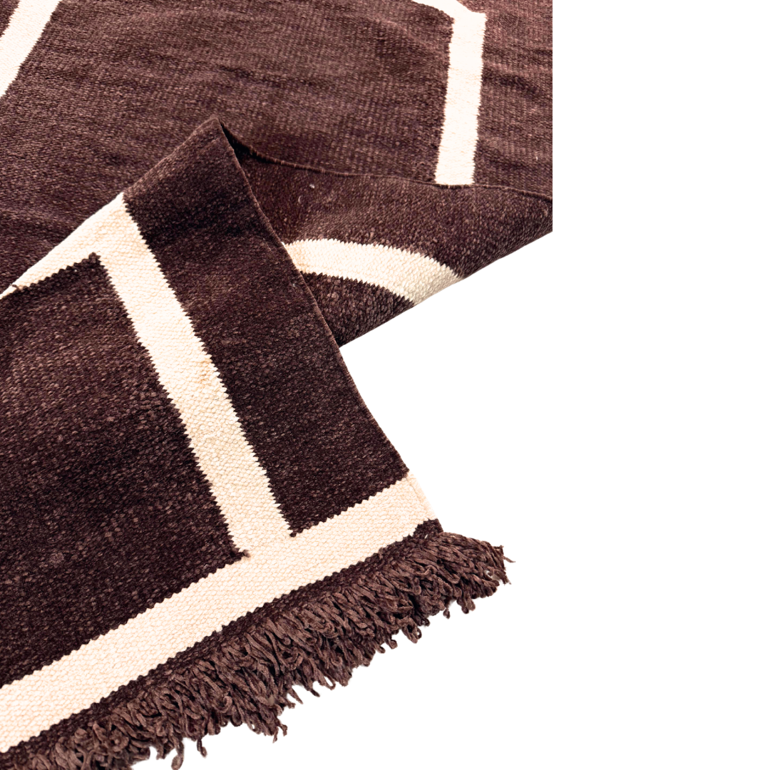 হ্যান্ডমেড জায়নামাজ (Single Person - Large) | Soft Chanel Fabric | Brown Color | Size 30″×48″ | Both Side Usable thumbnail 3