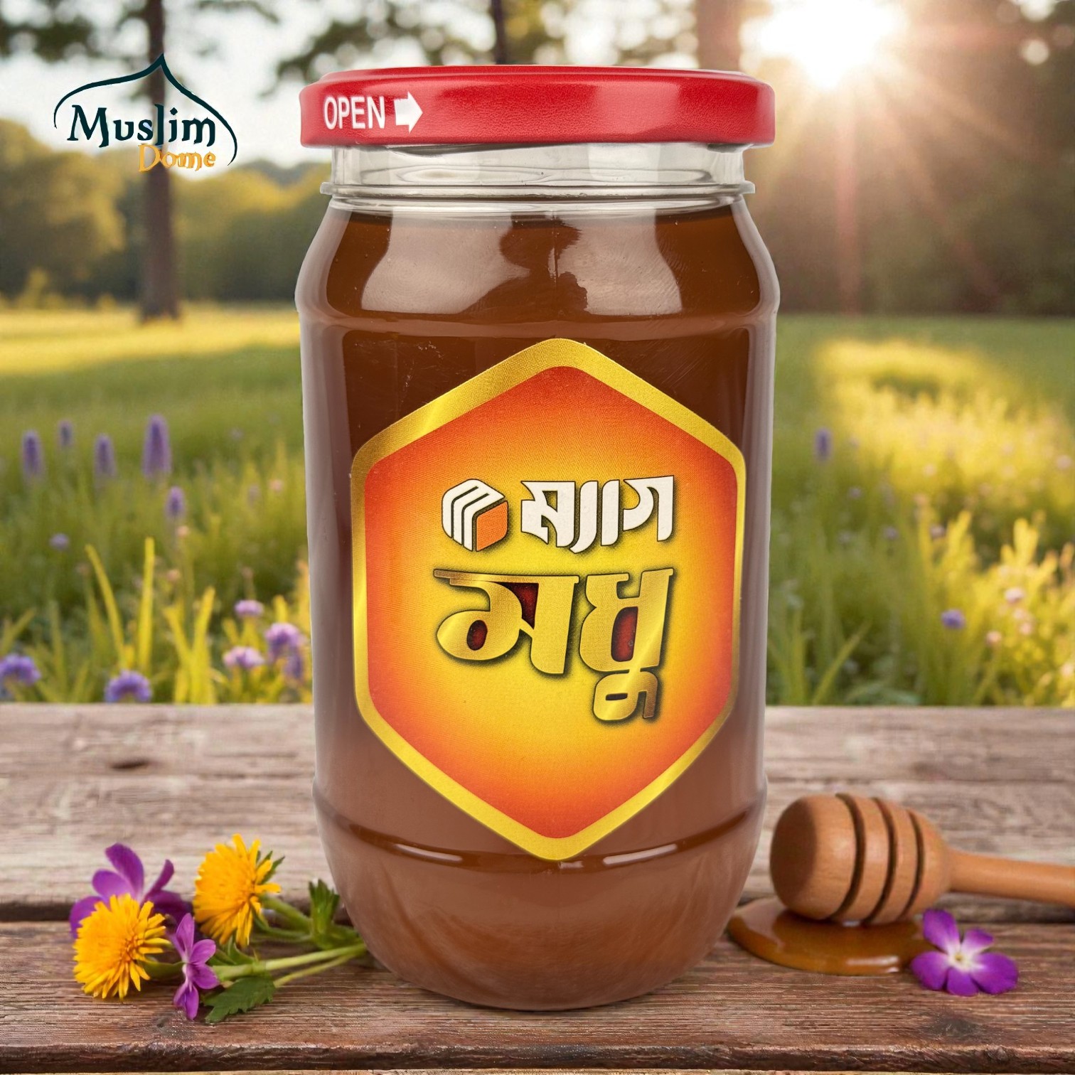 লিচু ফুলের খাঁটি মধু – ৫০০ গ্রাম  (Litchi Flower Pure Honey – 500g)