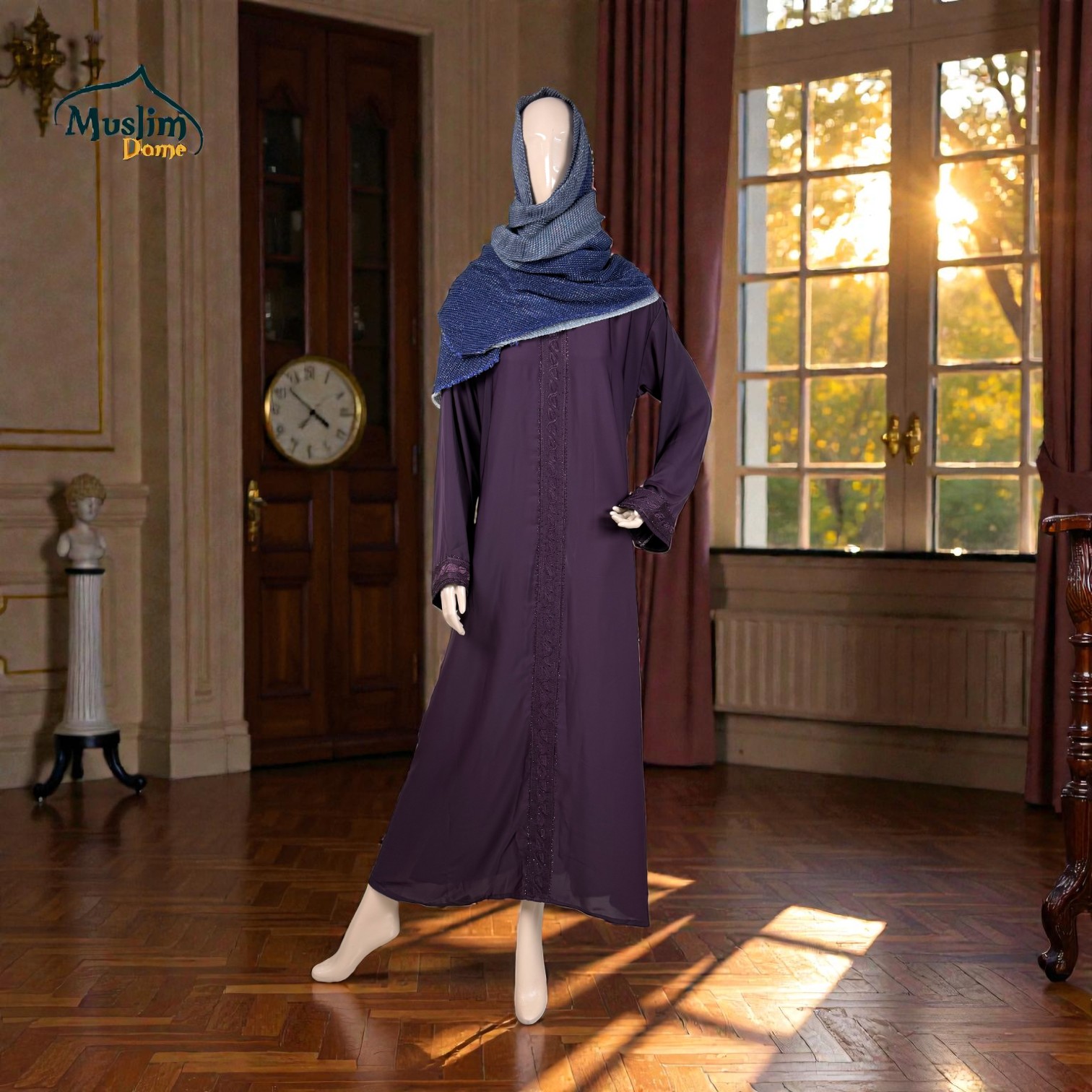 বোরখা – Regulate Fit | Embroidery & Stone Design | Dubai Cherry Fabric