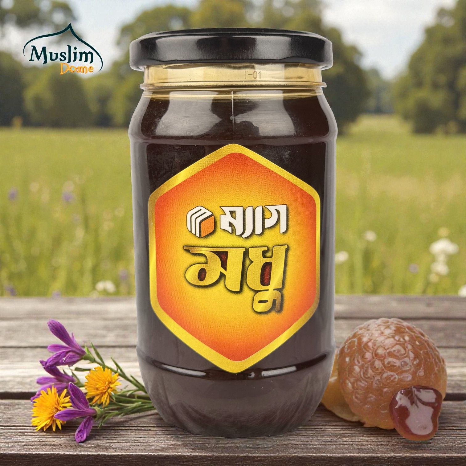 কালোজিরা ফুলের খাঁটি মধু – ৫০০ গ্রাম (Black Seed Flower Pure Honey – 500g)