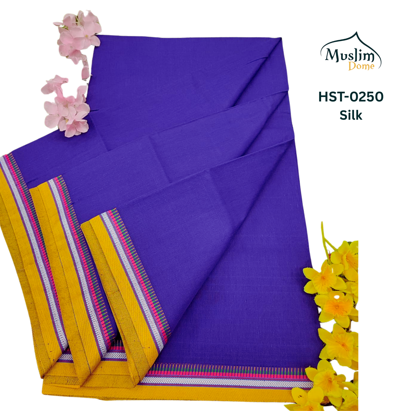 হাফসিল্ক থান শাড়ী – Half Silk Than Saree (13.5 Hands, Traditional Tangail, Solid Color, Blouse Piece Included) | Most Popular Halfsilk Chikon Par Saree thumbnail 8