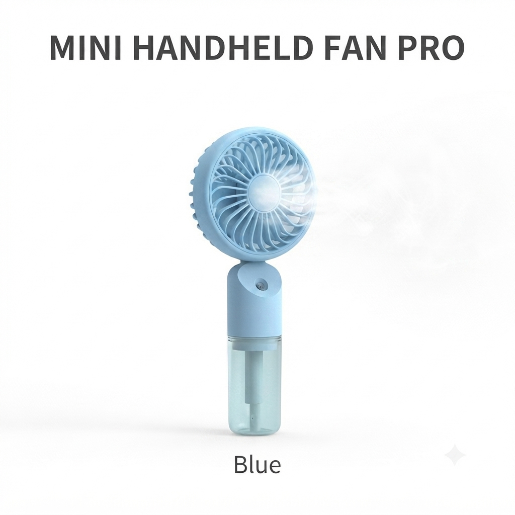 ZB159B Portable Mini Handheld Mist Fan | ZB159B পোর্টেবল মিনি হ্যান্ডহেল্ড মিস্ট ফ্যান thumbnail 3