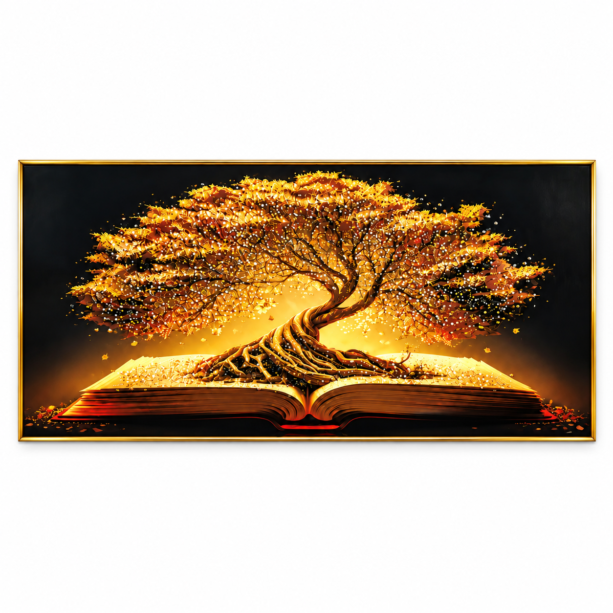 Tree of Knowledge Wall Art â Premium Crystal Acrylic Wall Frame | 48" Ã 24"