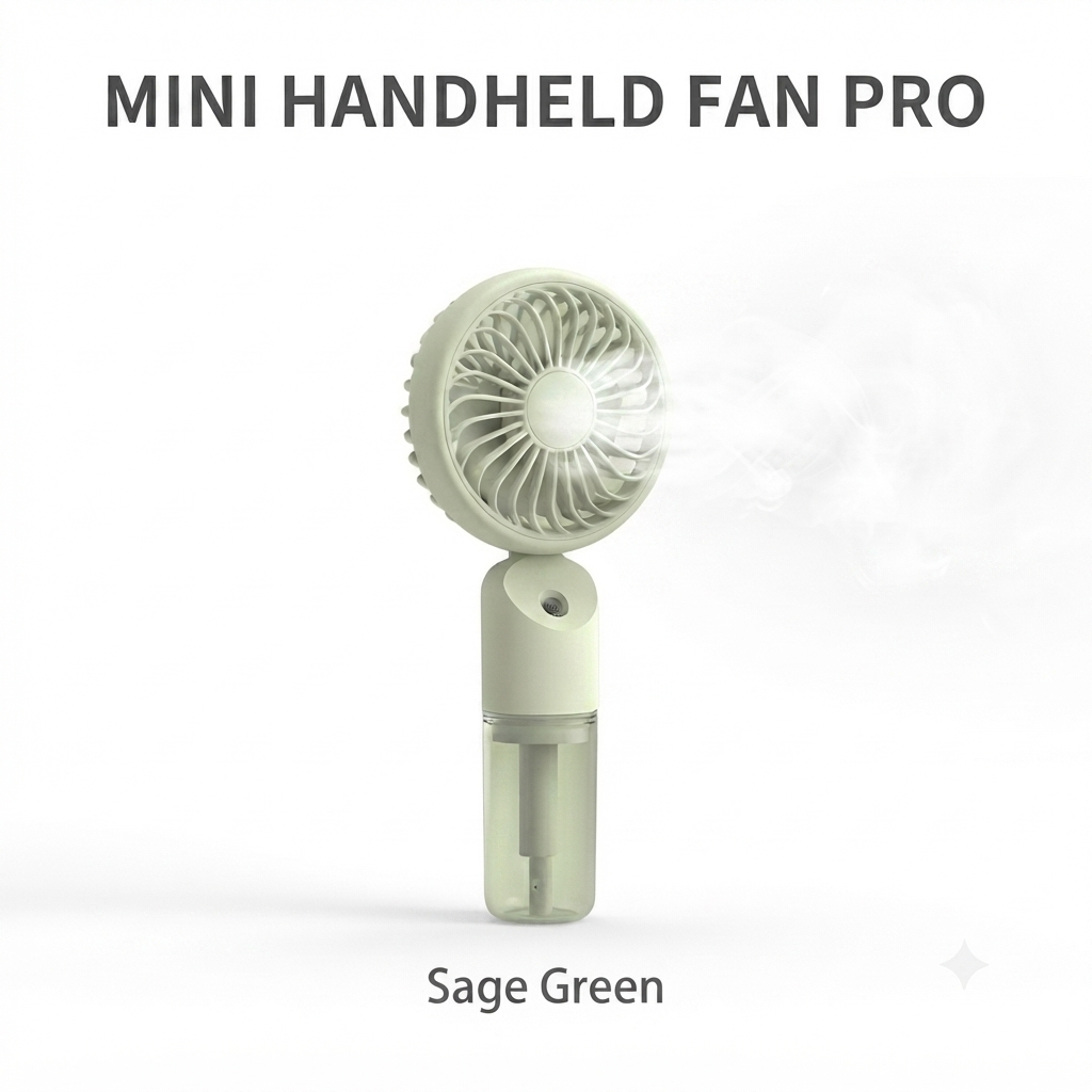 ZB159B Portable Mini Handheld Mist Fan | ZB159B পোর্টেবল মিনি হ্যান্ডহেল্ড মিস্ট ফ্যান thumbnail 4