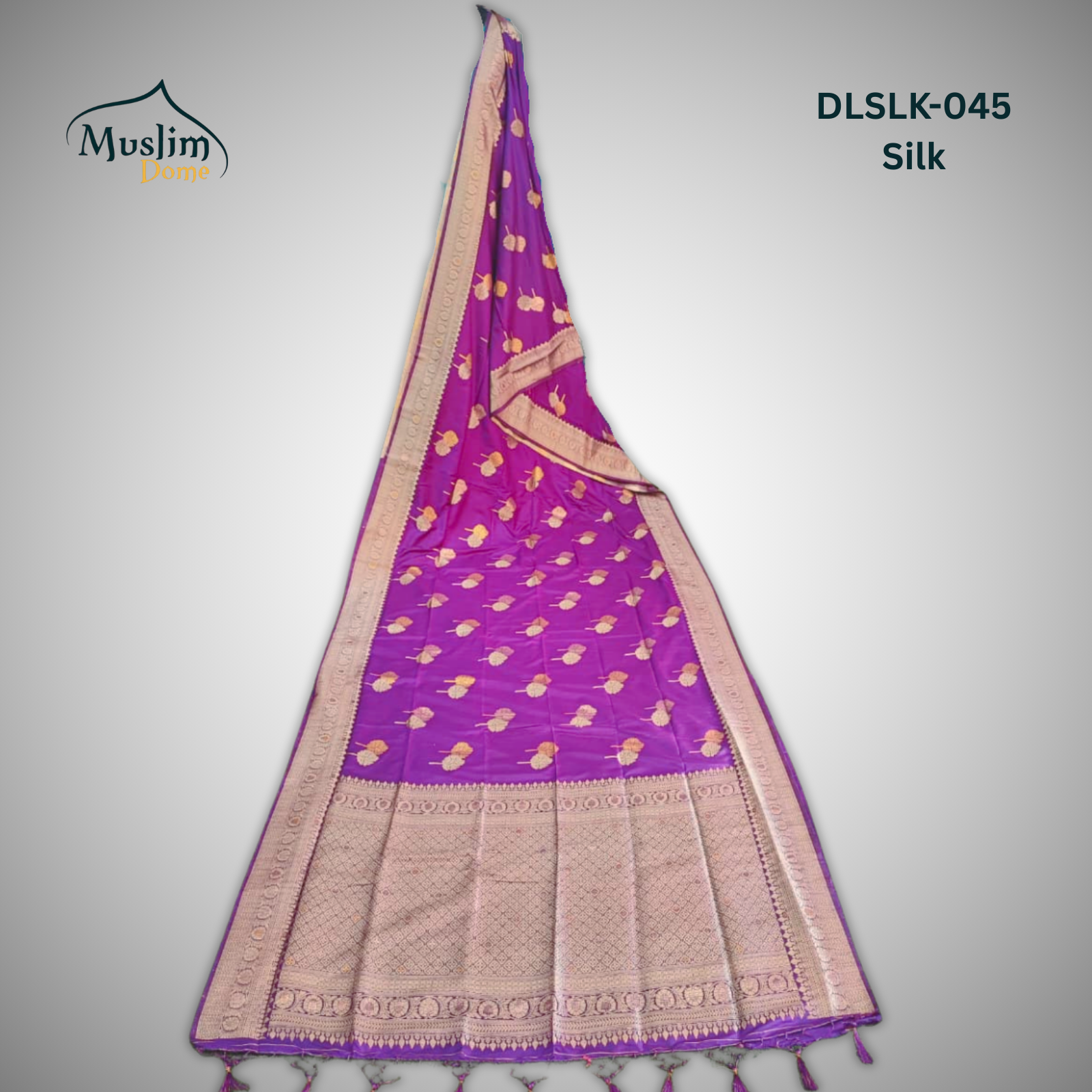 প্রিমিয়াম জামদানী শাড়ি – Premium Jamdani Saree (Half Silk, Double Tree Leaf Design, Blouse Piece Included) thumbnail 17