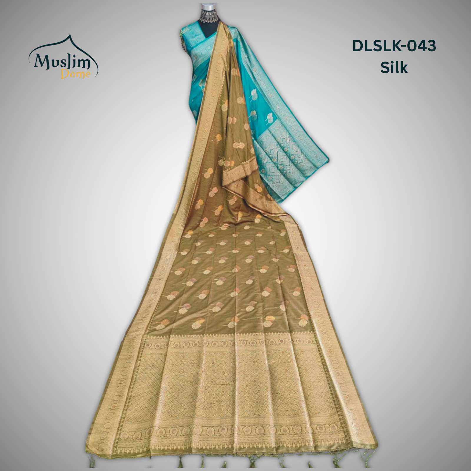 প্রিমিয়াম জামদানী শাড়ি – Premium Jamdani Saree (Half Silk, Double Tree Leaf Design, Blouse Piece Included) thumbnail 15