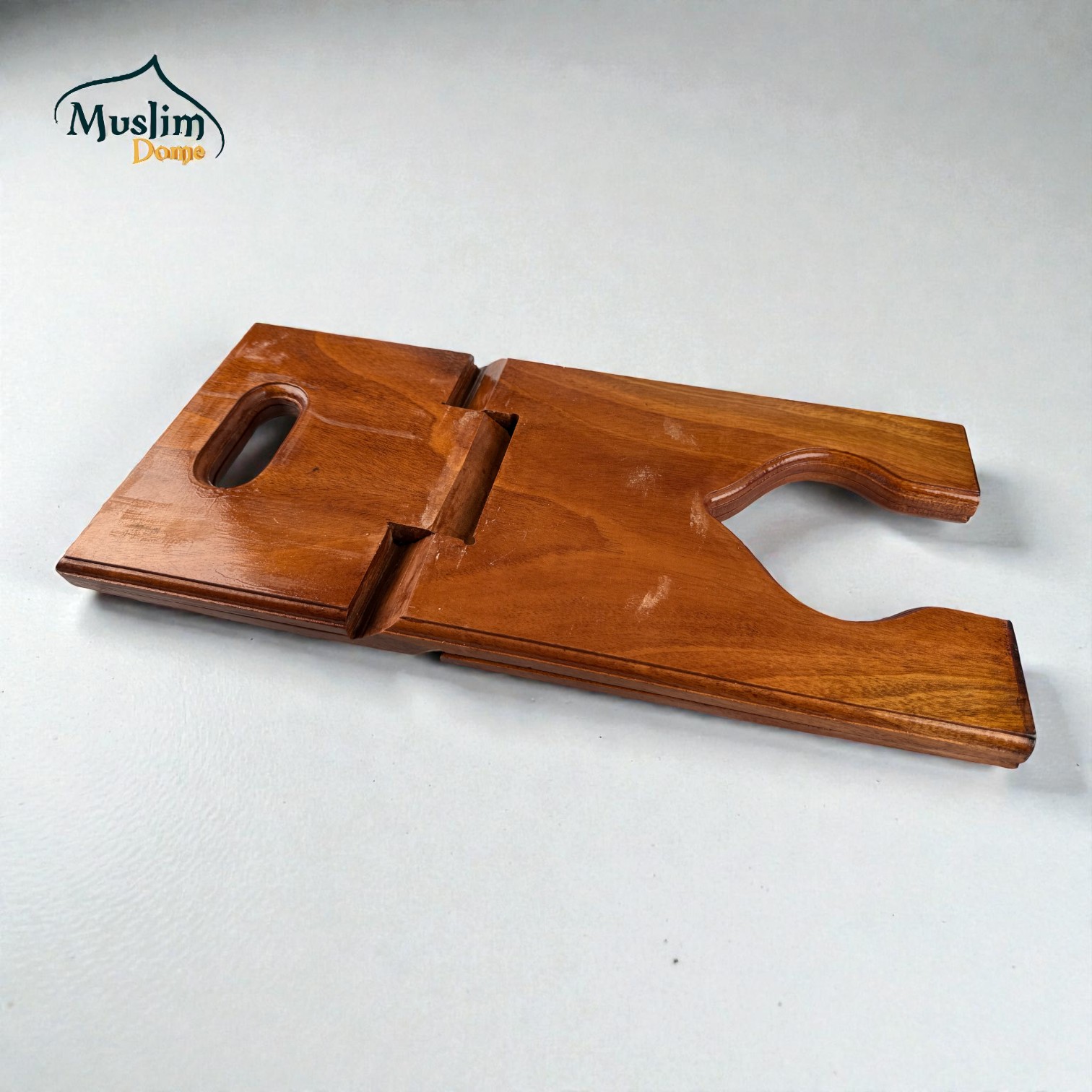 Wooden Rehal (কাঠের রেহাল) – Foldable Quran Reading Stand | Mahogany Wood thumbnail 4