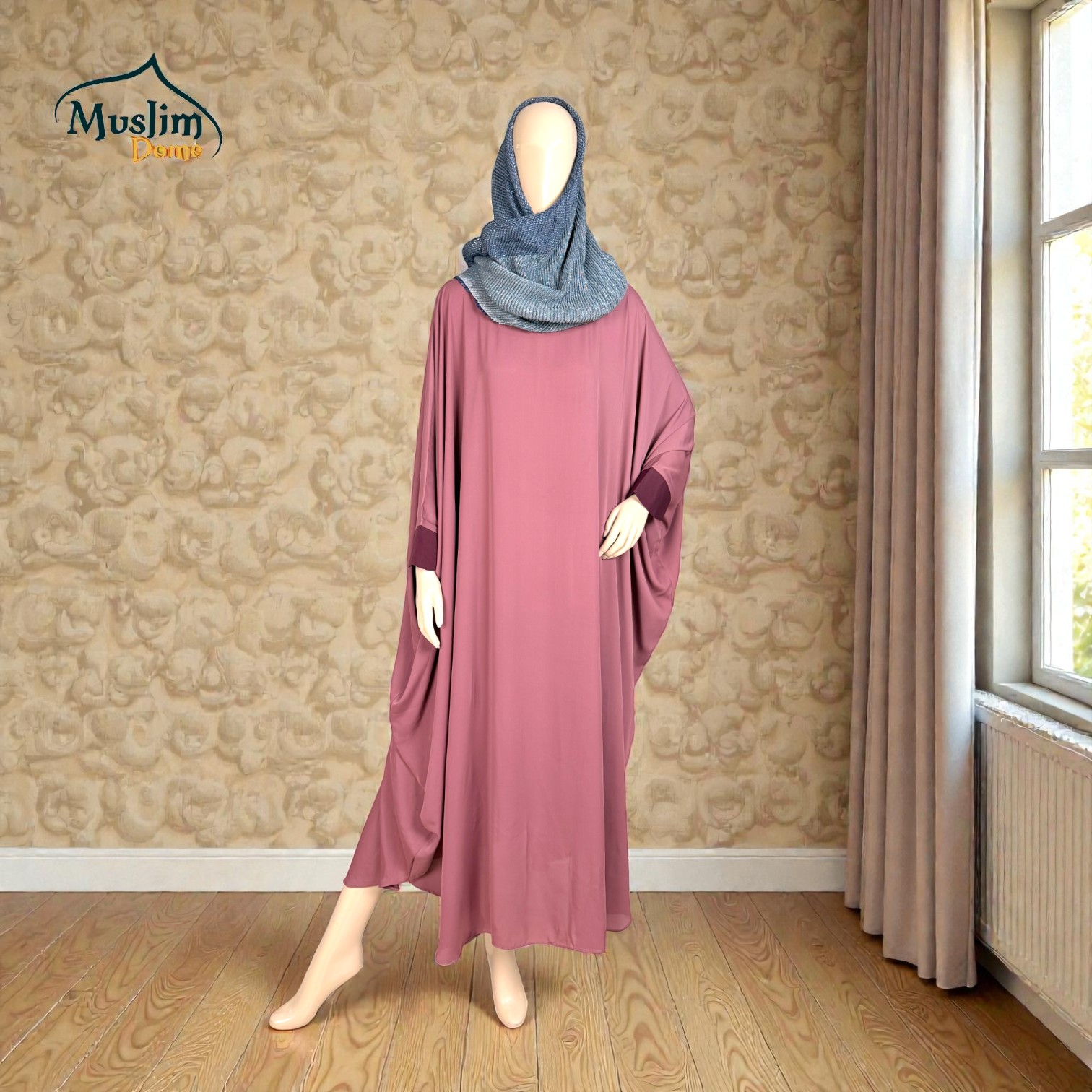 আবায়া – একক কালার, হ্যান্ড কাফ সহ thumbnail 4