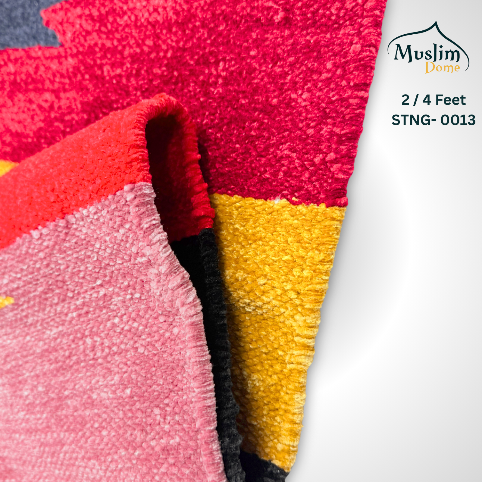 শতরঞ্জি Carpet (2×4 ফিট) | Soft Chanel Fabric | Mini Size | Both Side Usable thumbnail 2