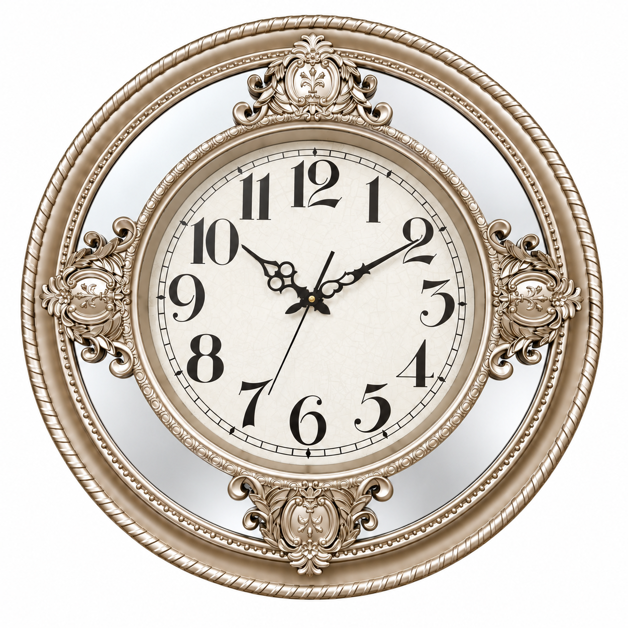 Vintage Mirror Wall Clock :  24" Diameter thumbnail 2