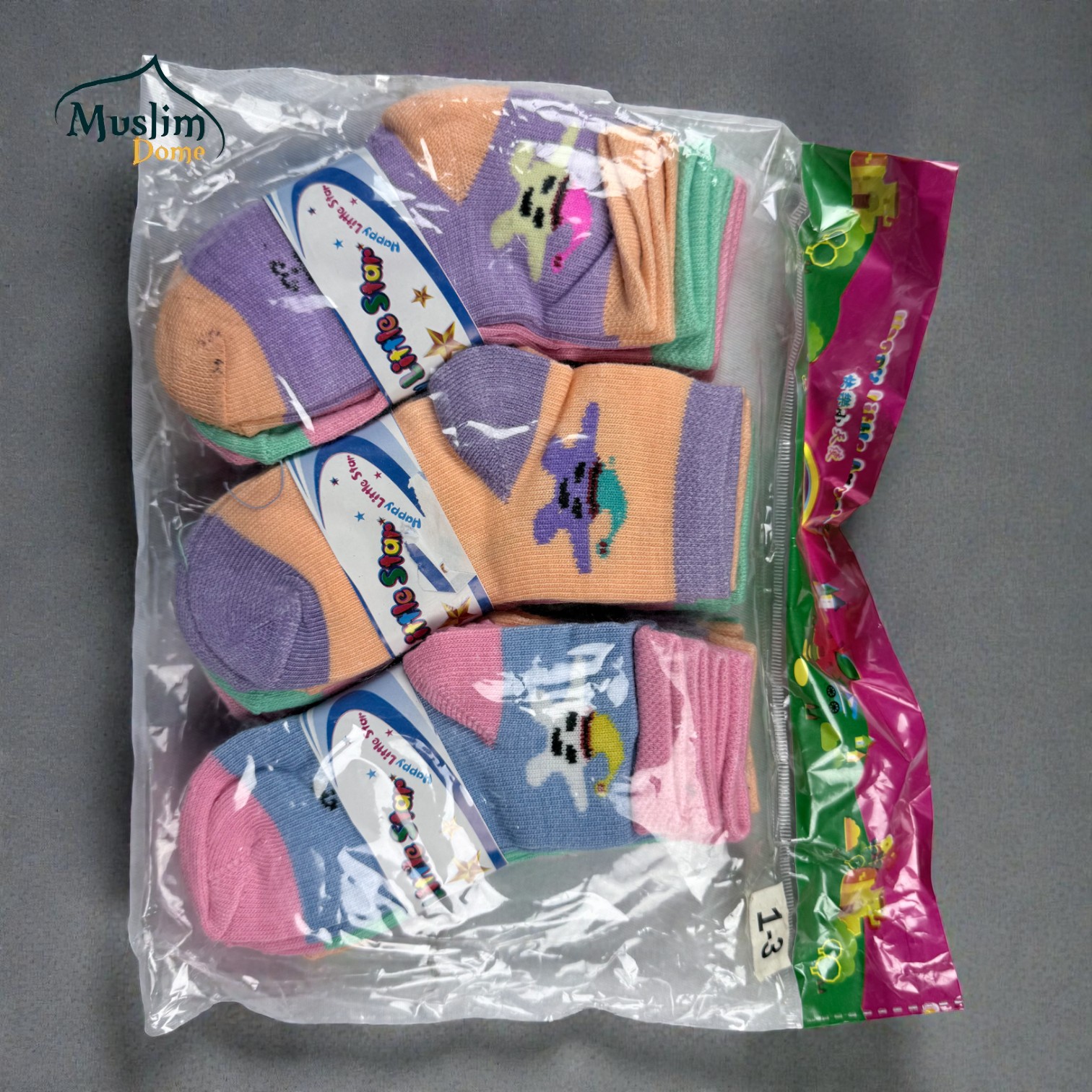 শিশুদের কটন মোজা – ১–৩ বছর | ১২ পিস কম্বো thumbnail 2