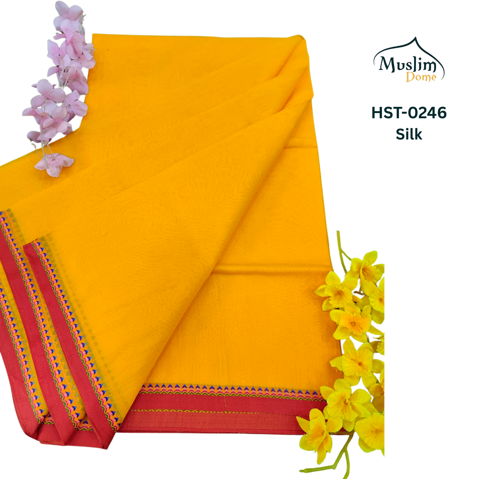 হাফসিল্ক থান শাড়ী – Half Silk Than Saree (13.5 Hands, Traditional Tangail, Solid Color, Blouse Piece Included) | Most Popular Halfsilk Chikon Par Saree thumbnail 4