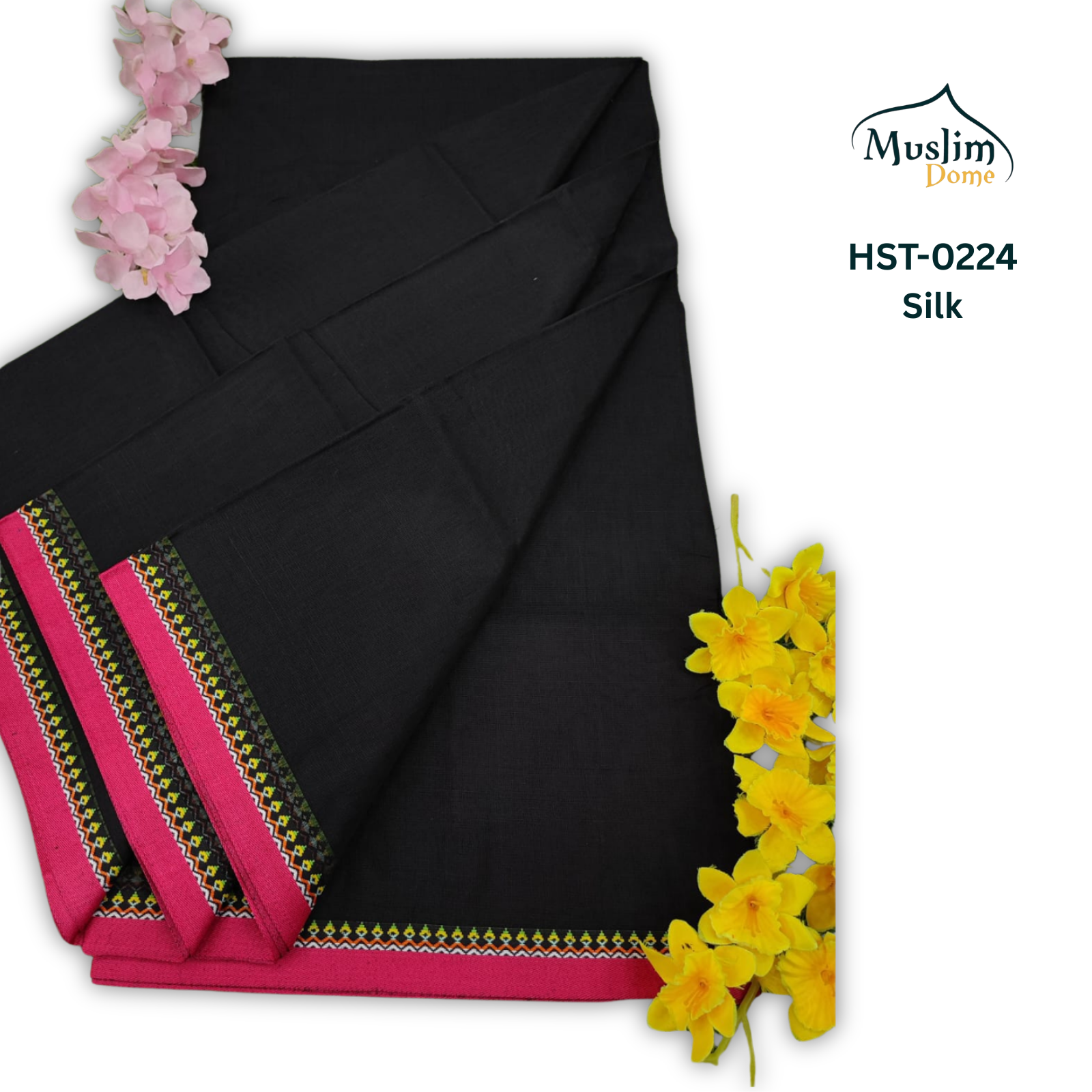 হাফসিল্ক থান শাড়ী – Half Silk Than Saree (13.5 Hands, Traditional Tangail, Solid Color, Blouse Piece Included) | Most Popular Halfsilk Chikon Par Saree