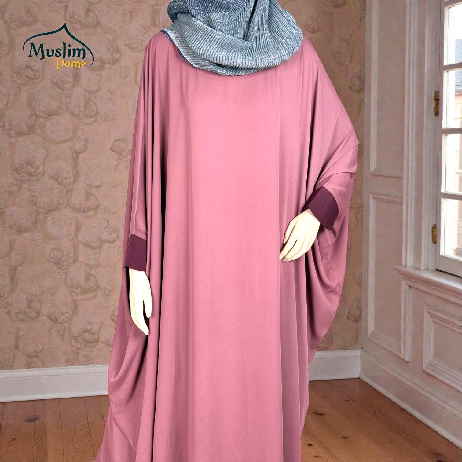 আবায়া – একক কালার, হ্যান্ড কাফ সহ thumbnail 3