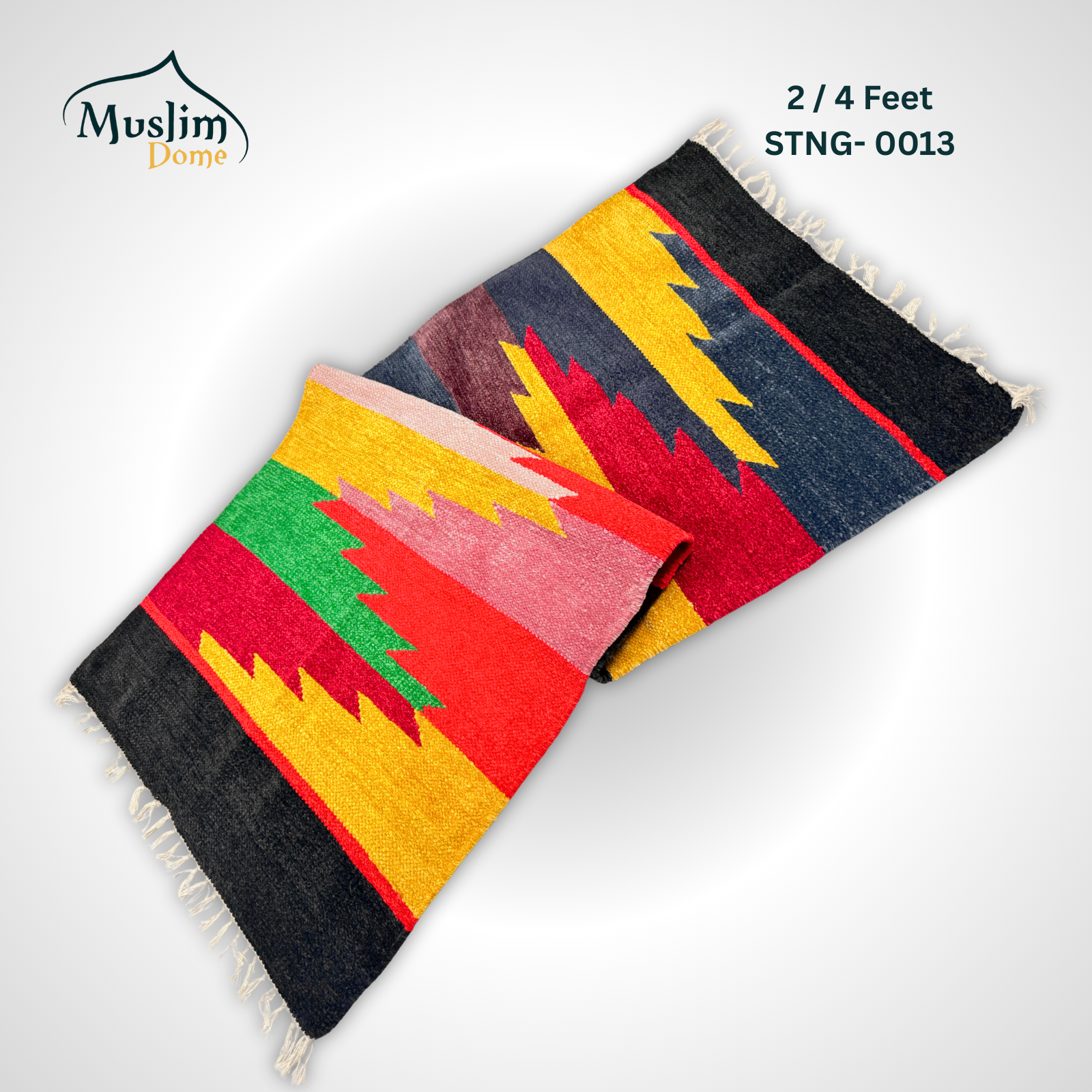 শতরঞ্জি Carpet (2×4 ফিট) | Soft Chanel Fabric | Mini Size | Both Side Usable