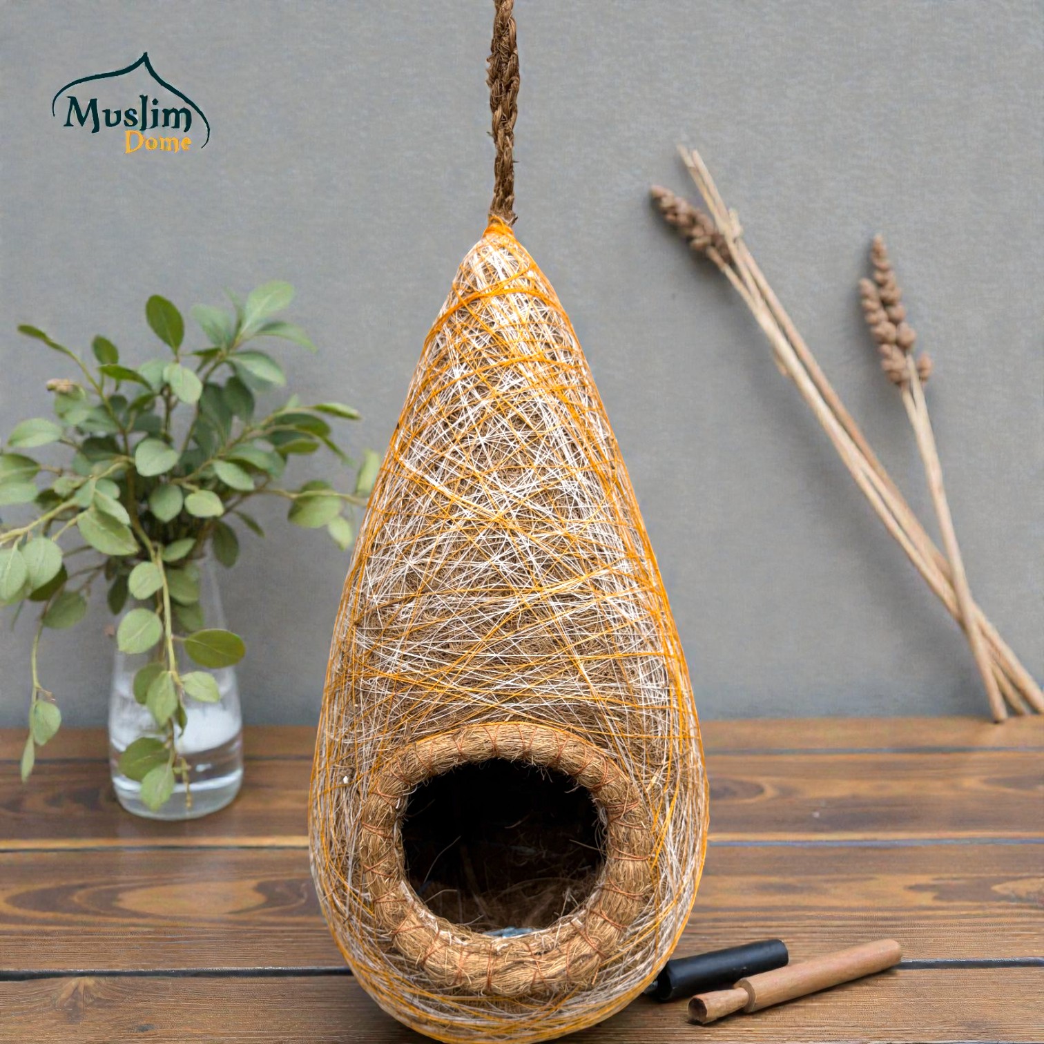 বাবুই পাখির বাসা হাতে তৈরি | Bird Nest – Handmade Babui Bird House thumbnail 2