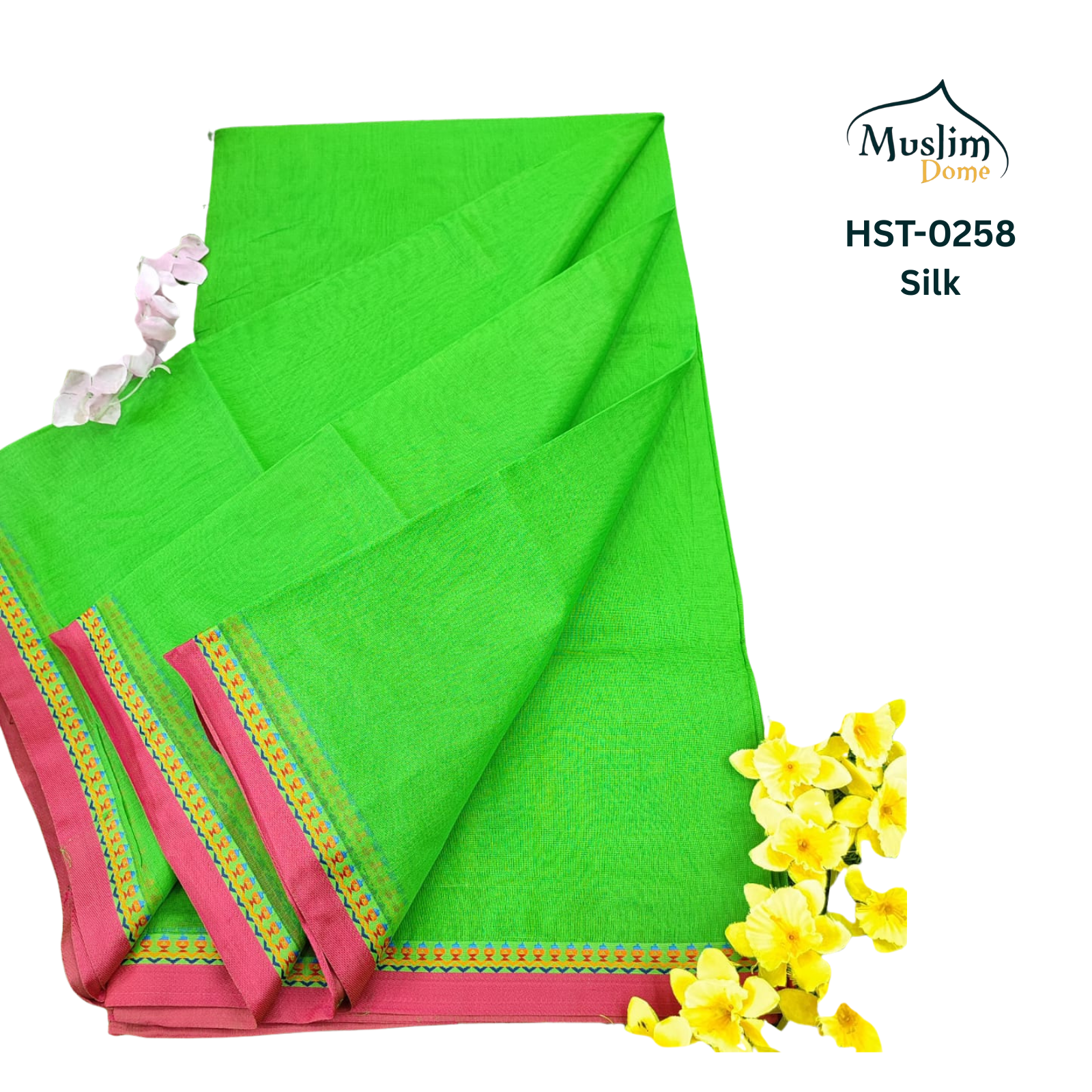 হাফসিল্ক থান শাড়ী – Half Silk Than Saree (13.5 Hands, Traditional Tangail, Solid Color, Blouse Piece Included) | Most Popular Halfsilk Chikon Par Saree thumbnail 15