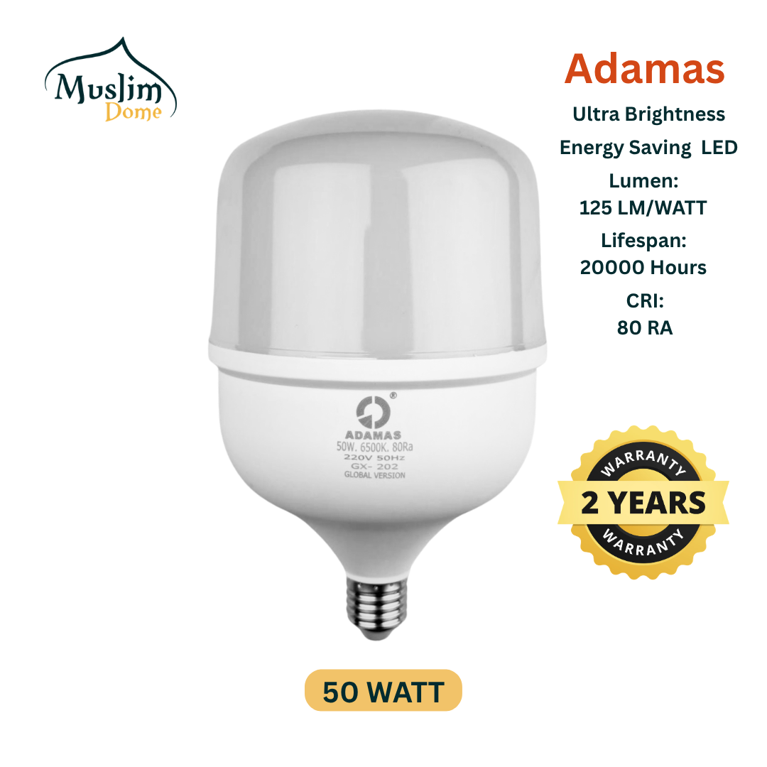 50 WATT : Energy Saving LED Bulb Pech - E27 (ADAMAS Brand)