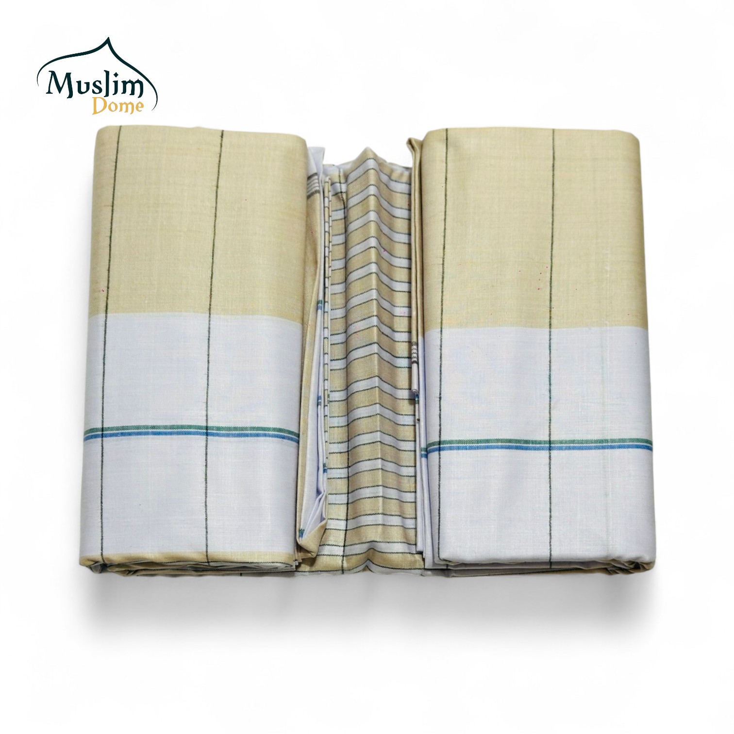 লুঙ্গি – White | Premium Shirajgonj Traditional Lungi – Stitched & Ready to Wear | Pure Cotton thumbnail 2