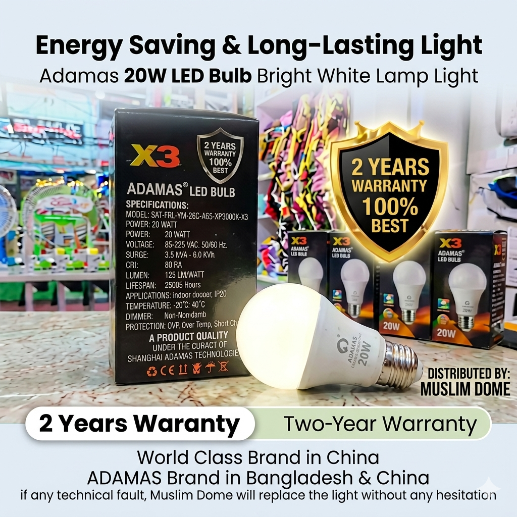 12 WATT : Energy Saving LED Bulb (ADAMAS Brand) thumbnail 3