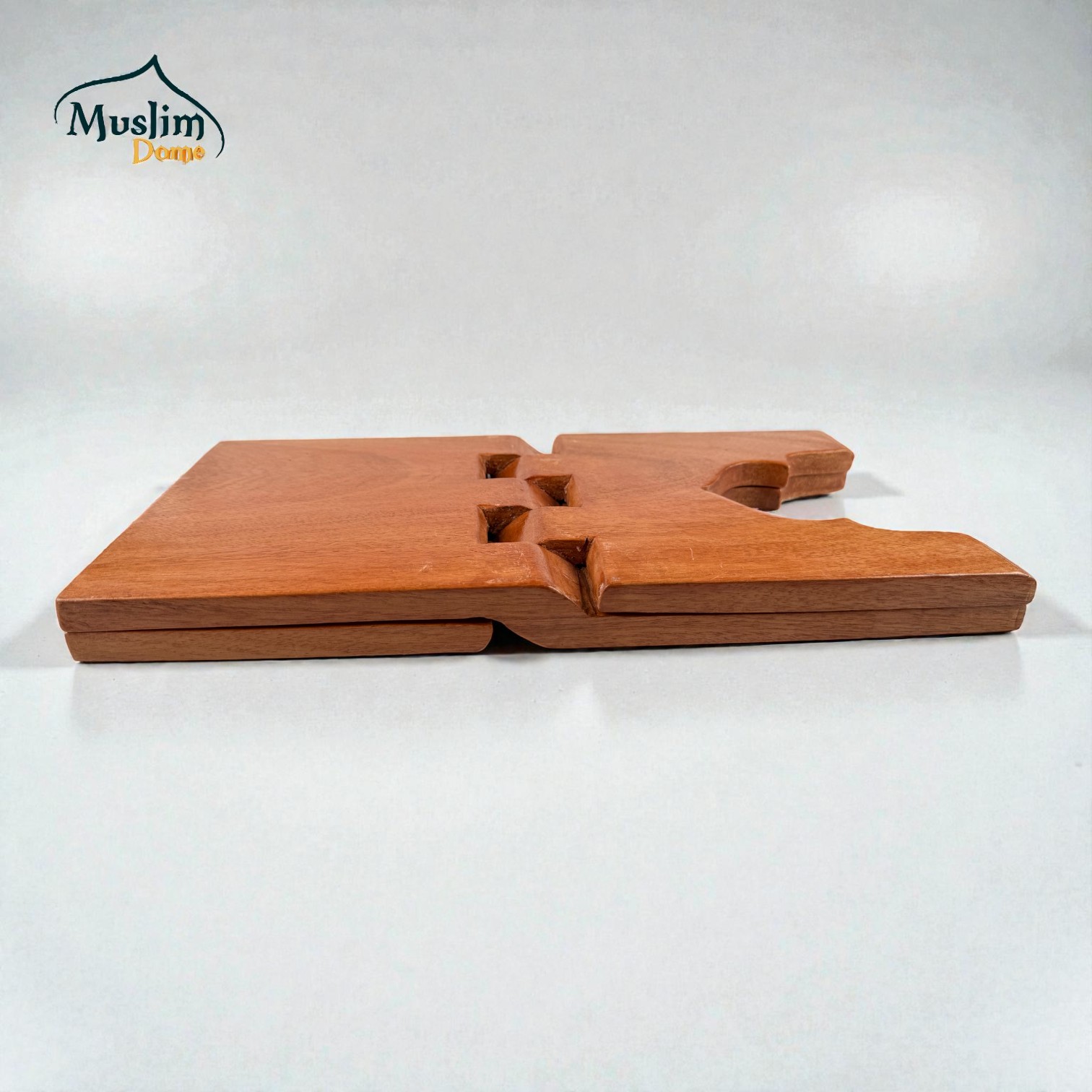Wooden Rehal (কাঠের রেহাল) – Foldable Quran Reading Stand | Mahogany Wood – Medium & Large Size thumbnail 3