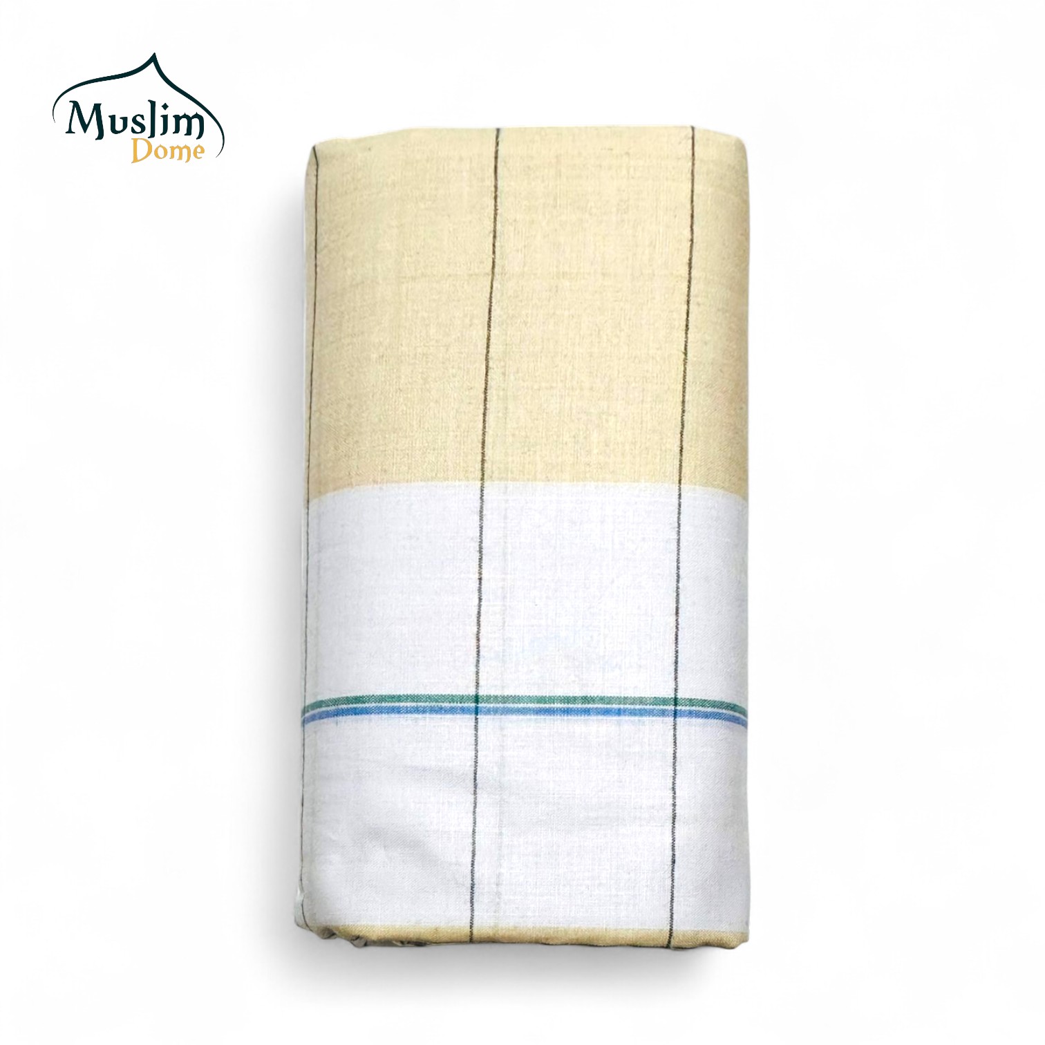 লুঙ্গি – White | Premium Shirajgonj Traditional Lungi – Stitched & Ready to Wear | Pure Cotton