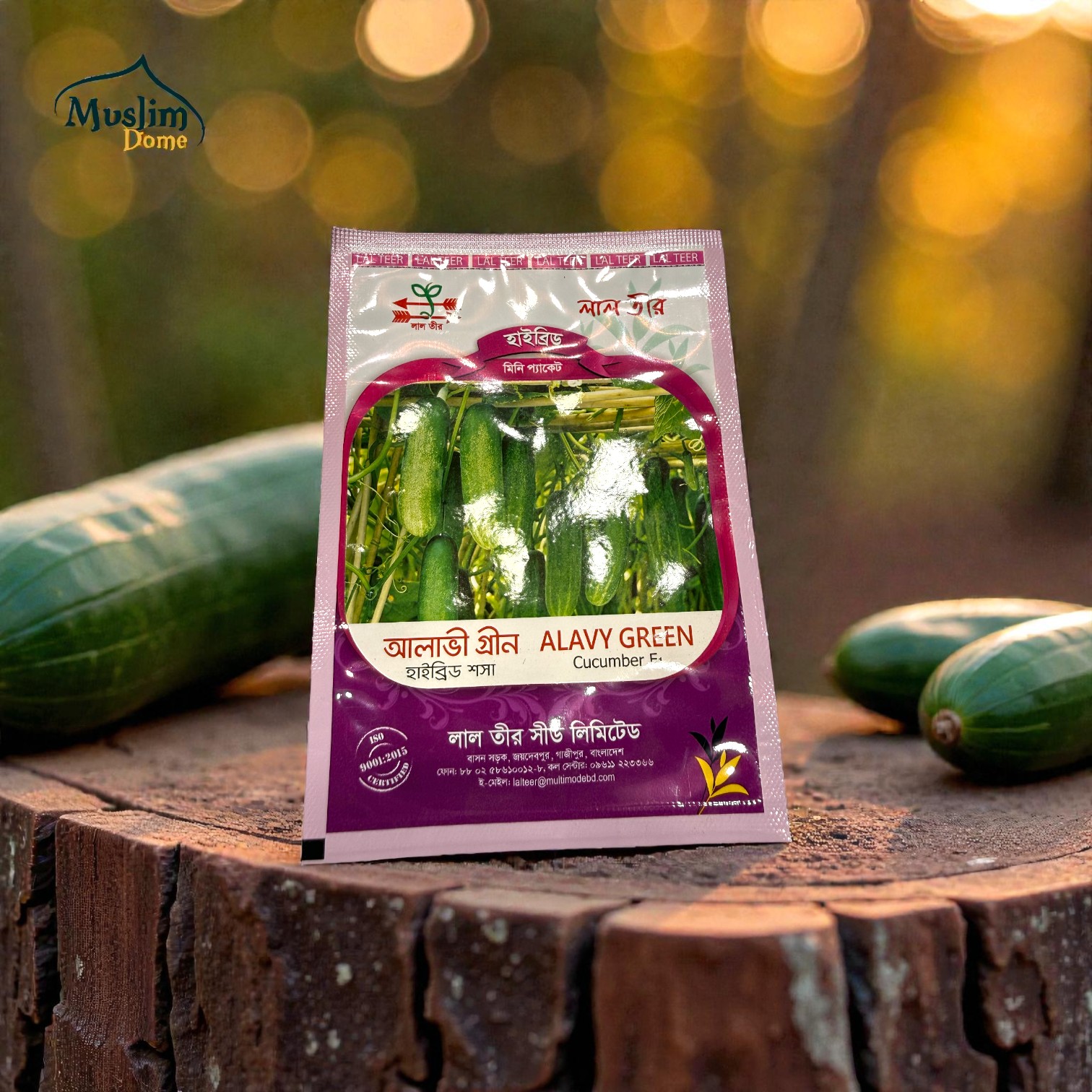 Hybrid Cucumber Seeds | আলাভী গ্রীন হাইব্রিড শসা বীজ (লাল তীর)