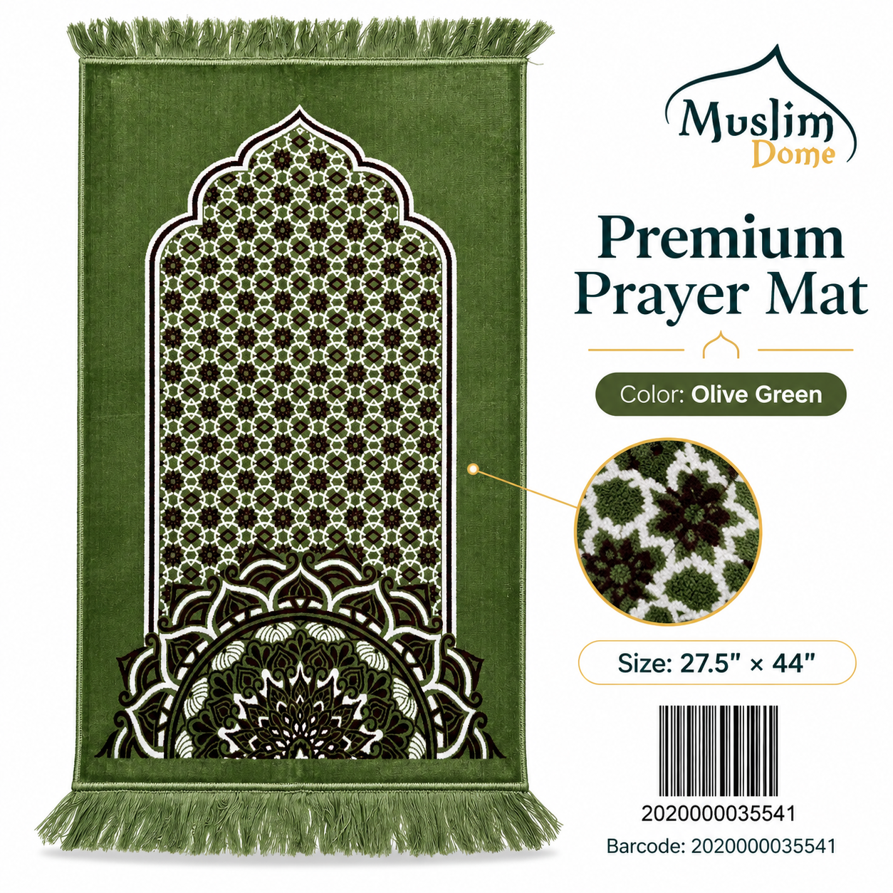 Safa Teks তুর্কি জায়নামাজ – Made in Türkiye | 27.5 × 44 Inch thumbnail 2