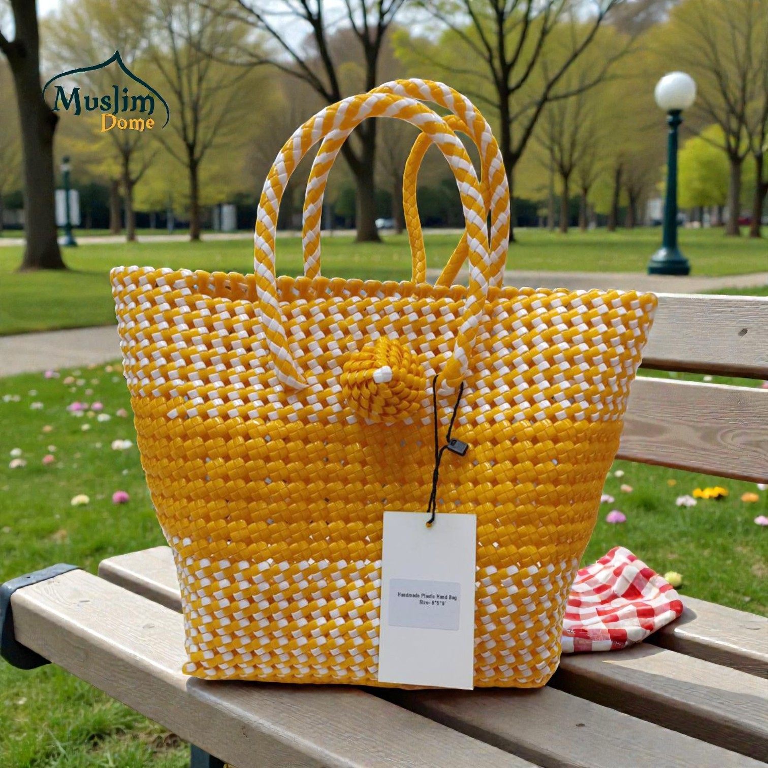 Handmade Plastic Hand Bag | সম্পূর্ণ হাতে তৈরি প্লাস্টিক হ্যান্ড ব্যাগ thumbnail 6