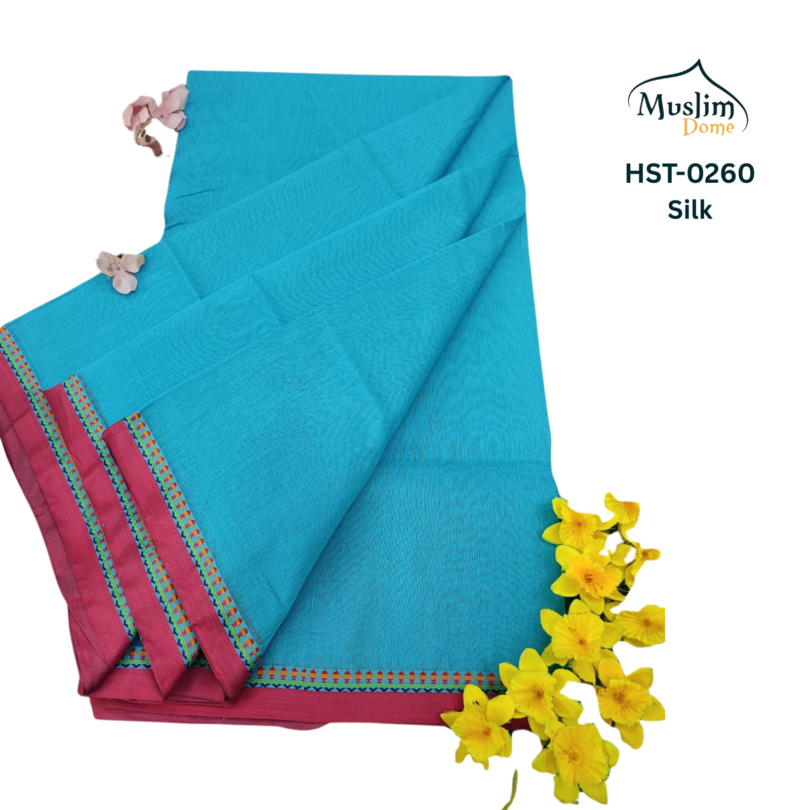 হাফসিল্ক থান শাড়ী – Half Silk Than Saree (13.5 Hands, Traditional Tangail, Solid Color, Blouse Piece Included) | Most Popular Halfsilk Chikon Par Saree thumbnail 17