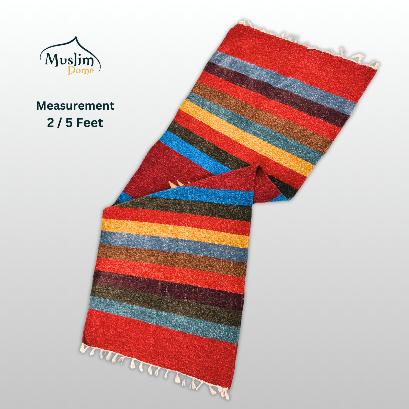 শতরঞ্জি (2×5 ফিট) | শেনেল (Chanel) ফেব্রিক | Chanel Shataranji Carpet – High Quality, Multi Color