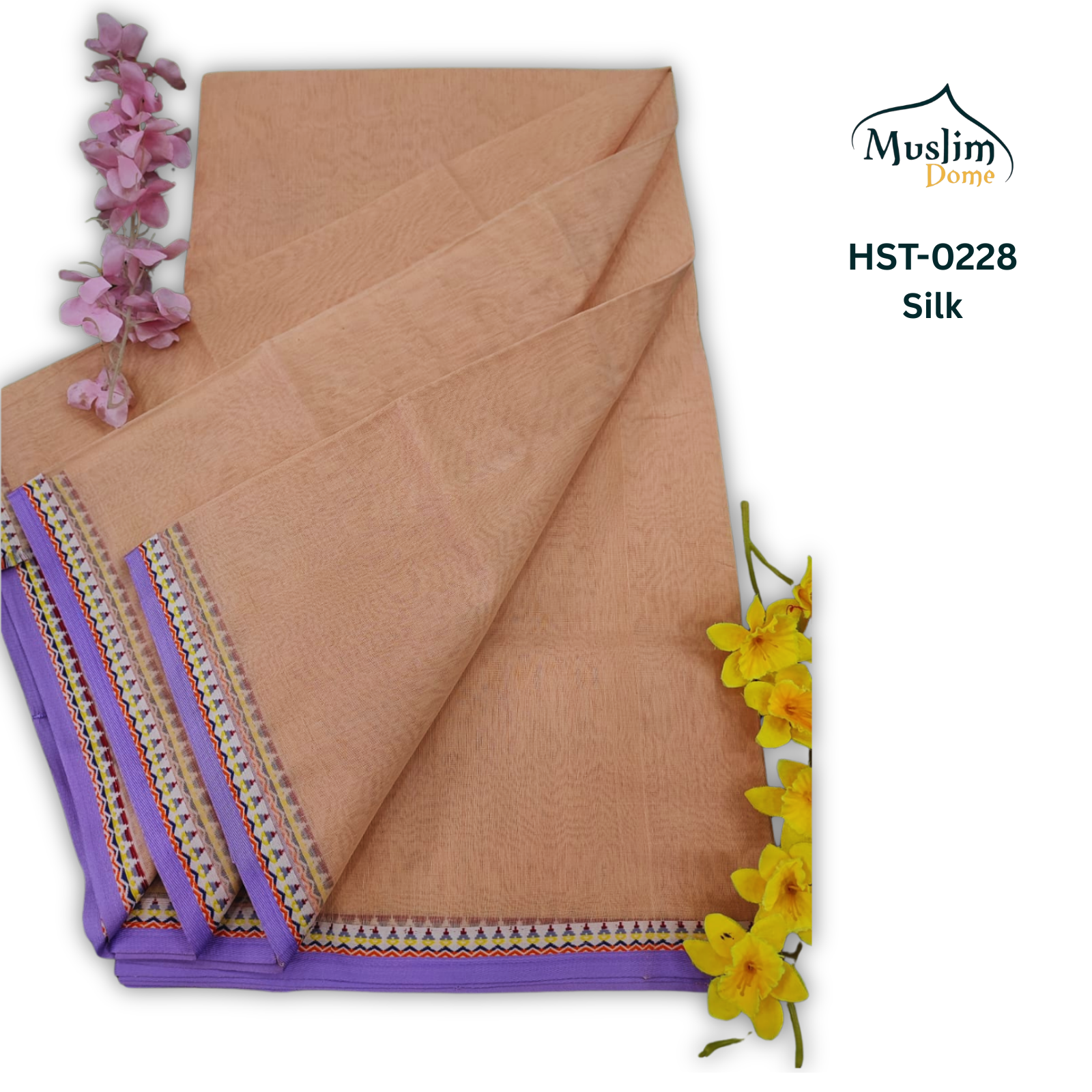 হাফসিল্ক থান শাড়ী – Half Silk Than Saree (13.5 Hands, Traditional Tangail, Solid Color, Blouse Piece Included) | Most Popular Halfsilk Chikon Par Saree thumbnail 5