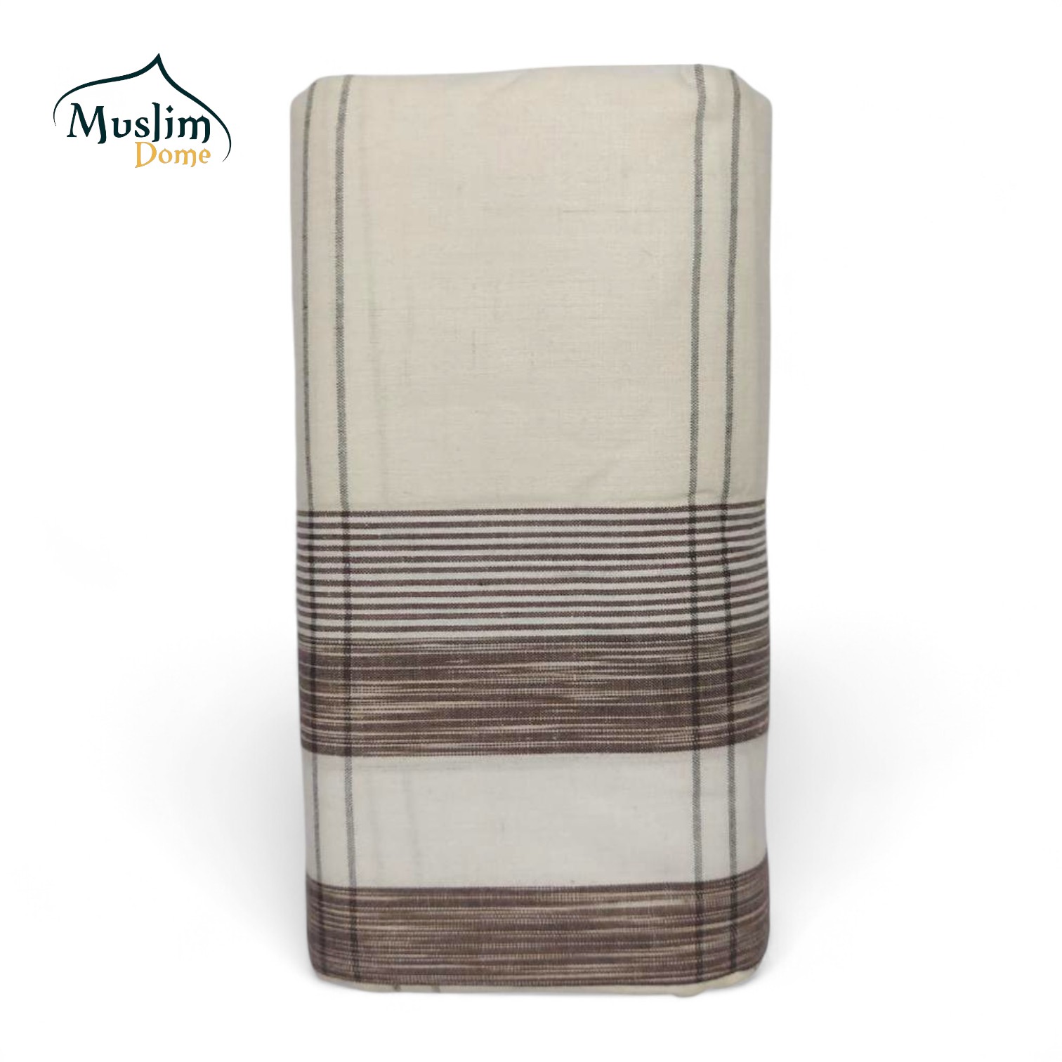 লুঙ্গি – Off White | Premium Shirajgonj Traditional Lungi – Stitched & Ready to Wear | Pure Cotton