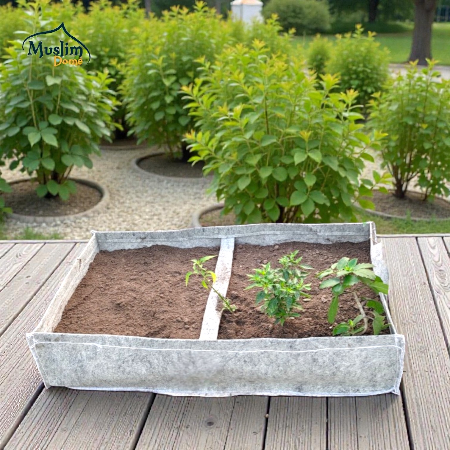 Ash Geo Gardening Grow Bed (Rectangular) | ছাদ বাগানের জন্য জিও গ্রো বেড – 600 GSM