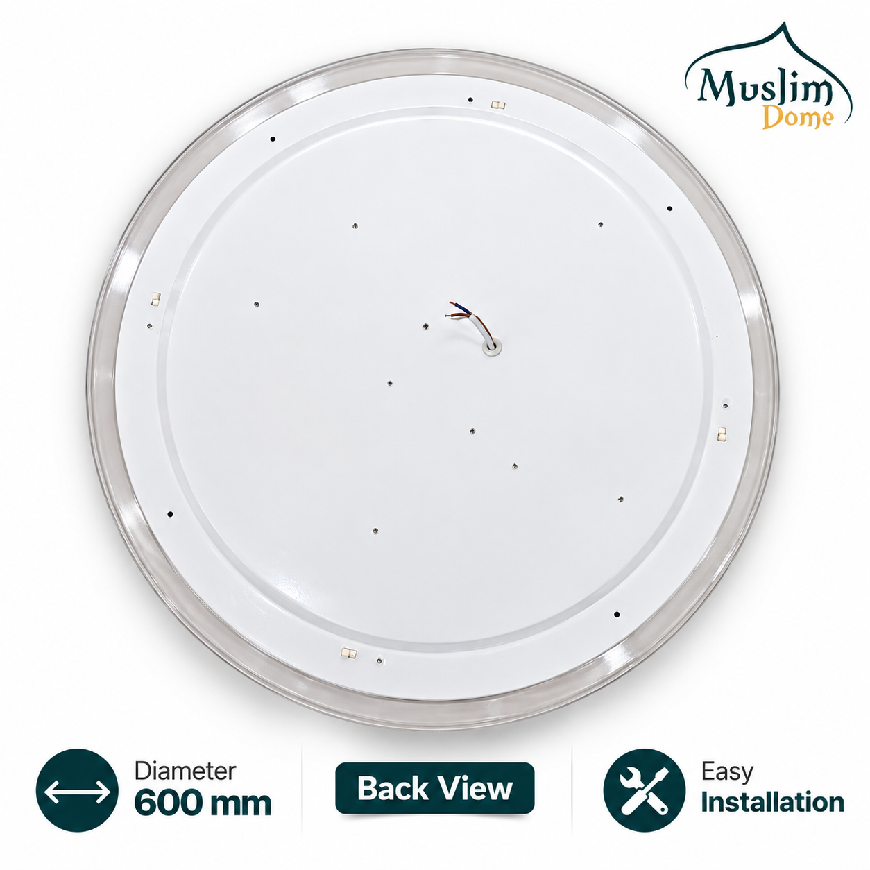 Earth Design 3-Color LED Ceiling Light – Decorative Globe Ceiling Lamp | 600 mm / 23.62" thumbnail 4