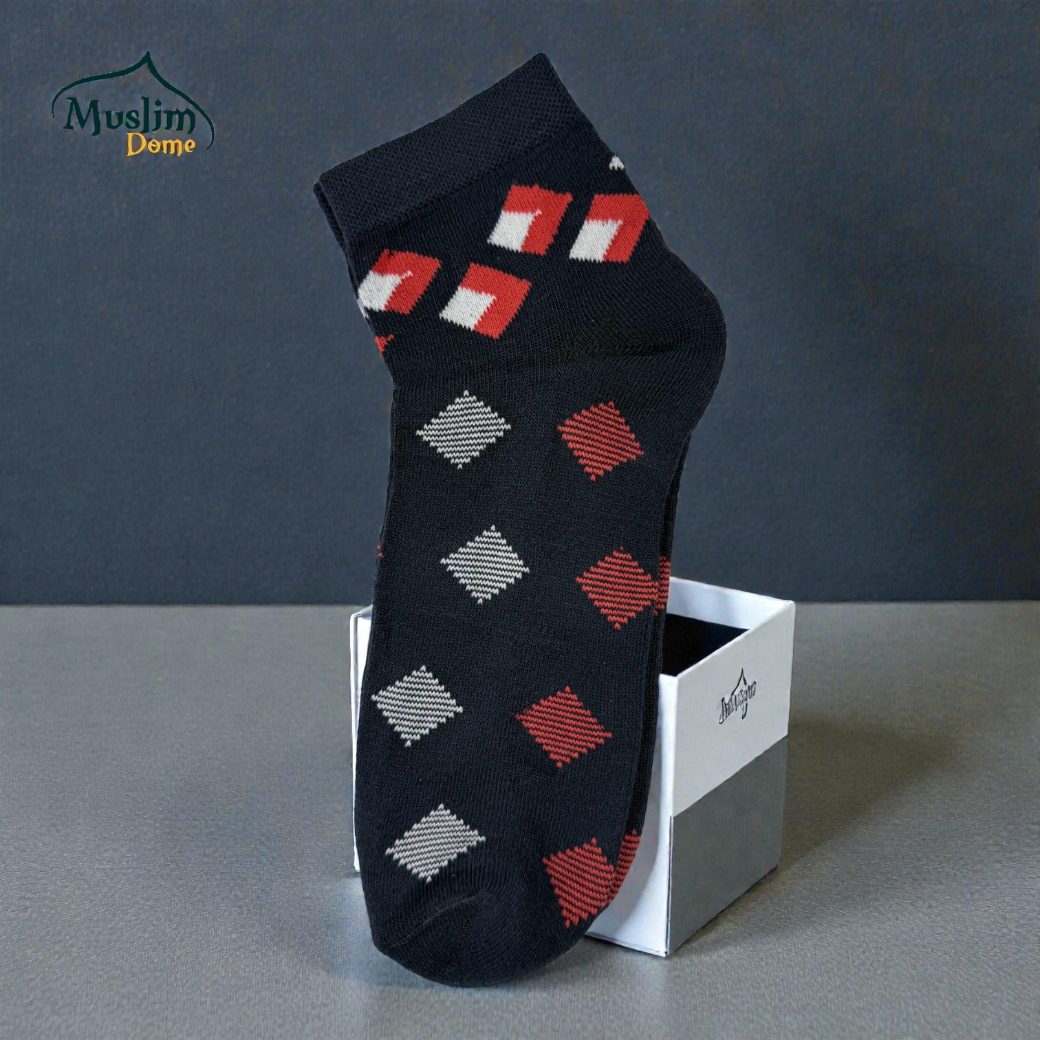 পুরুষ প্রিমিয়াম শর্ট মোজা- ব্লু